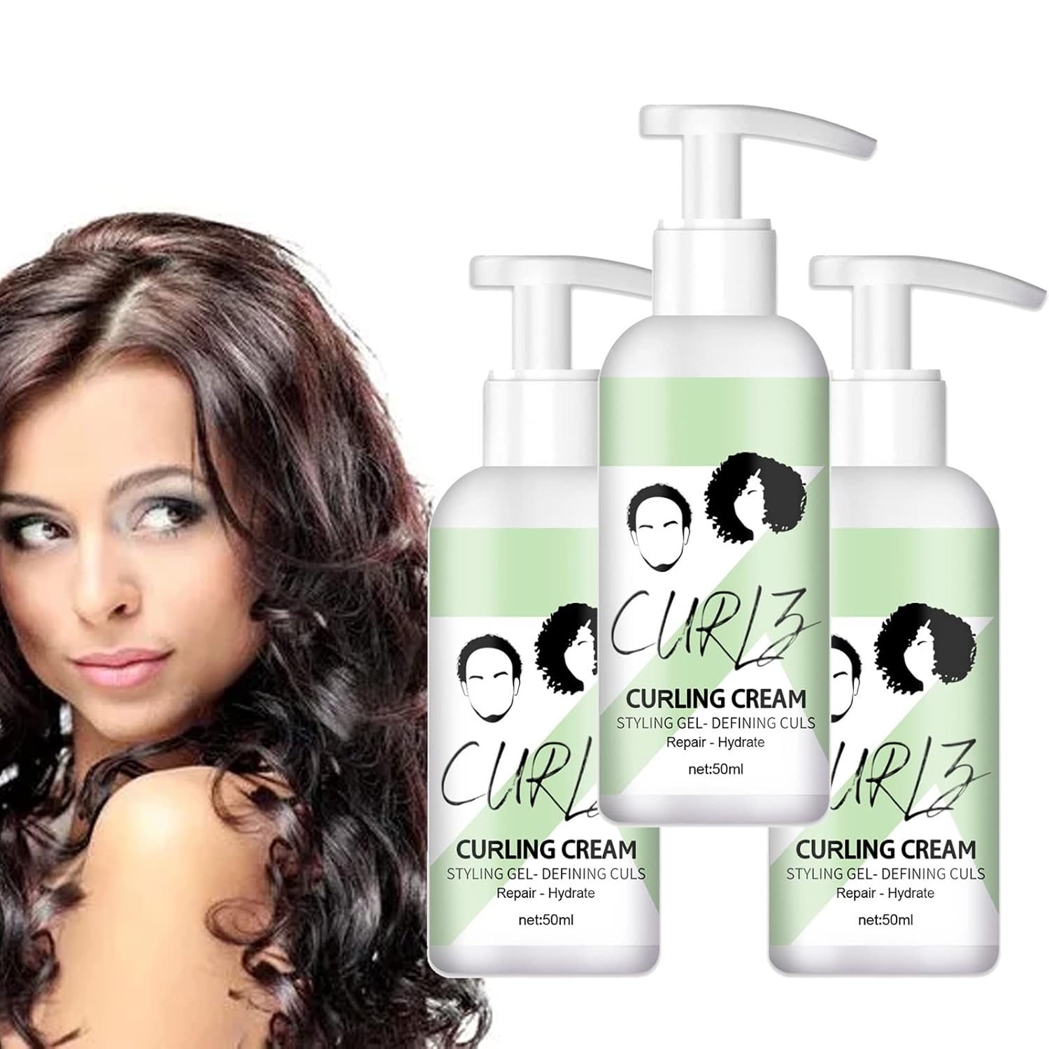 Hair Royale Curly Hair Cream, Hair Curling Cream for Wavy