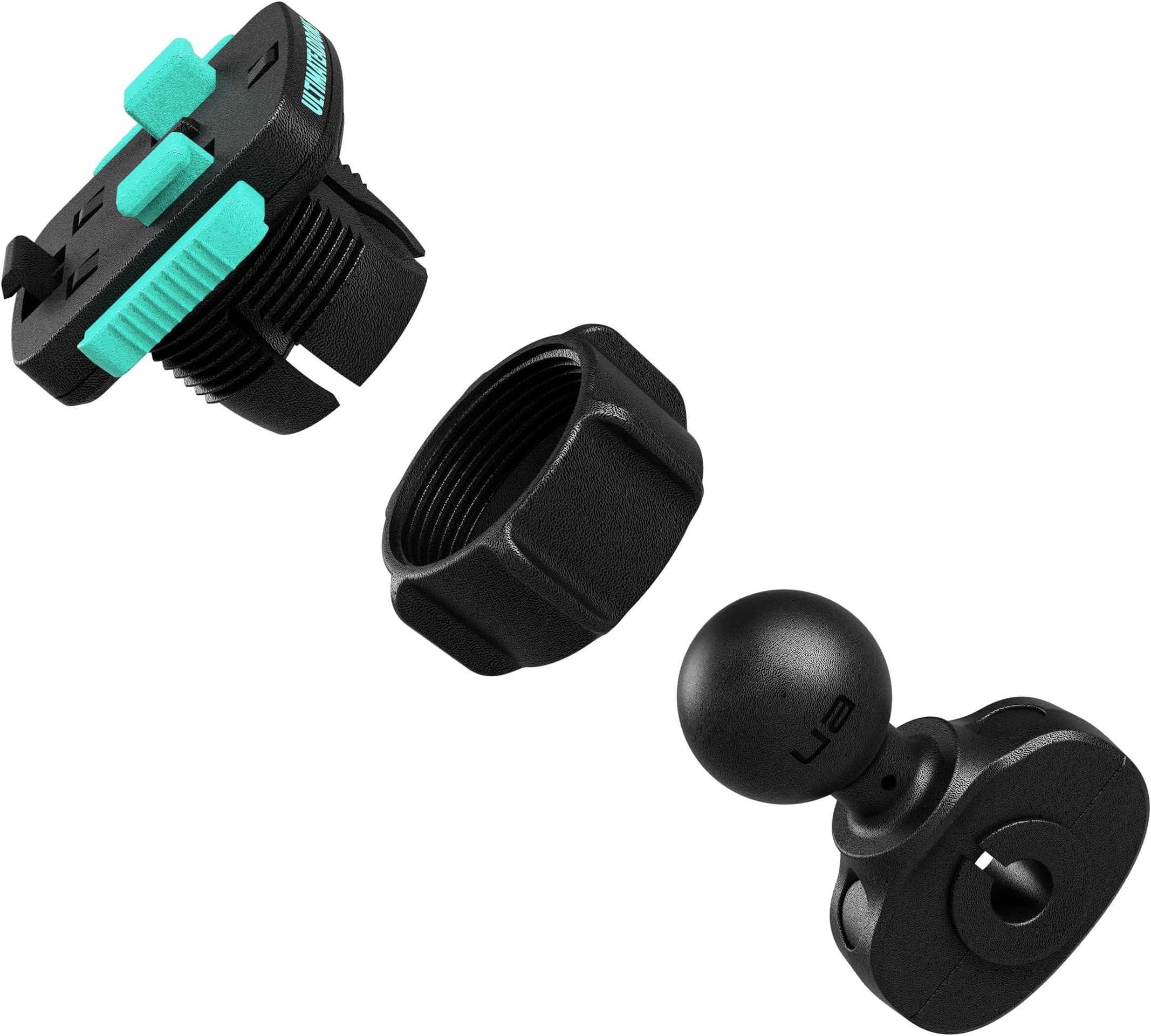 Ultimateaddons Mirror 1" Ball Mount with 3 Prong Adapter fits INNOVV CARPURIDE IXROAD AOOCI CARPLAY MOTORBIKE DEVICES