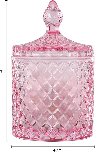 Miniatura 8 de Qtip - Tarros de vidrio con tapa para baño, dispensador de botes de decoración, organizador de almacenamiento para hisopos de algodón, bolas,