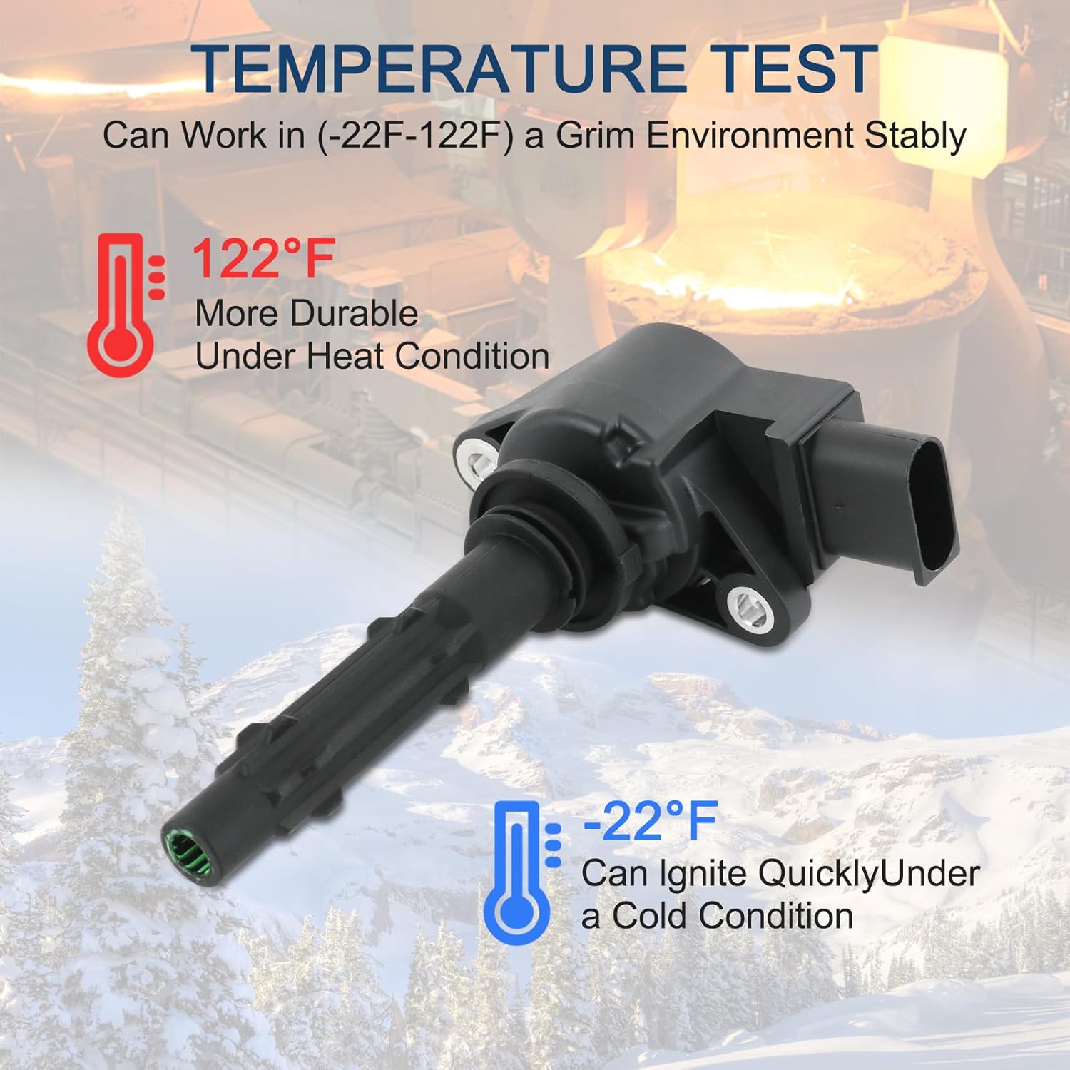 DICMIC Set of 6 Ignition Coil Pack Compatible with Mercedes Benz E350 GLK350 ML350 ML450 R350 S400 C230 C280 C300 C350 CLK350 SLK280 SLK300 SLK350 V6 3.0L 3.5L Replace# UF535, UF585, C1691, 5C1748