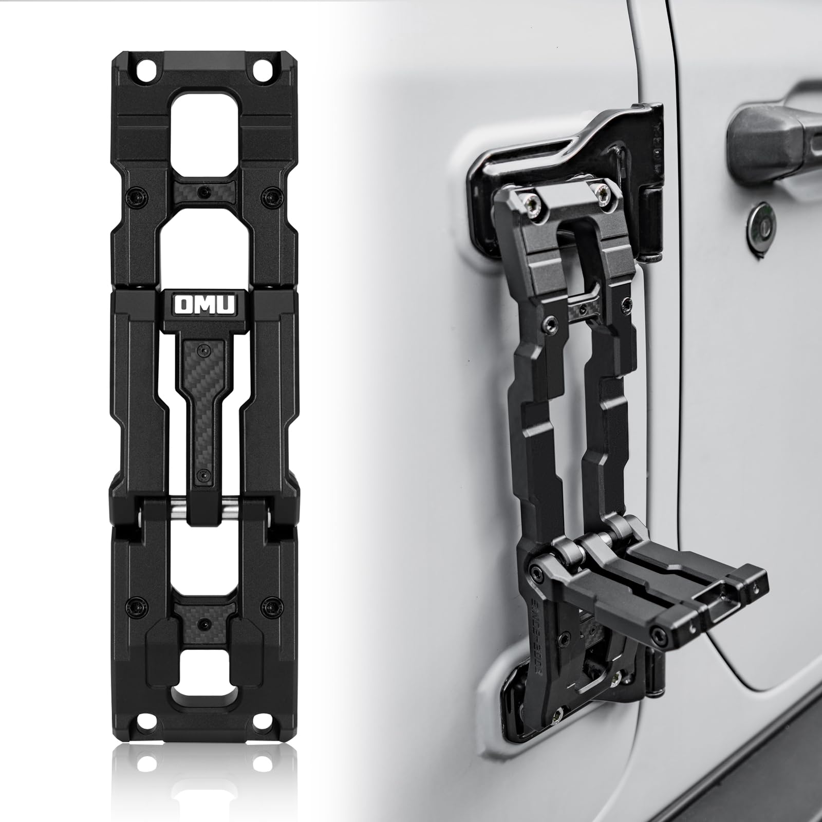Amazon | ドアヒンジステップアルミ折りたたみフットペダルJeep 