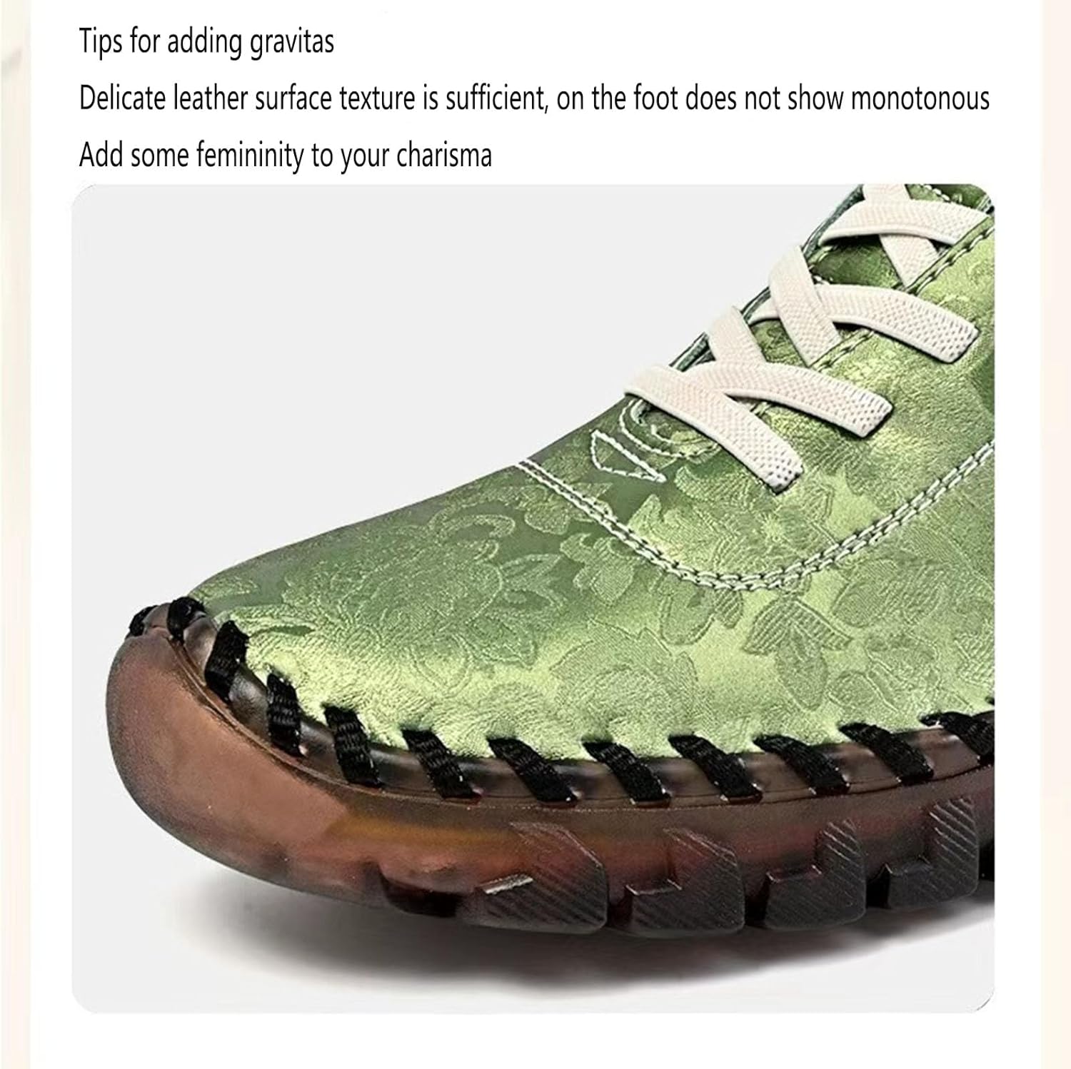 Women's Fashion Embroidery Hand-Stitched Soft Bottom Flat Loafers Comfortable Non-Slip Soft Casual Walking Shoes Orthopedic 4D Pain Relief Casual Shoes - Image 7