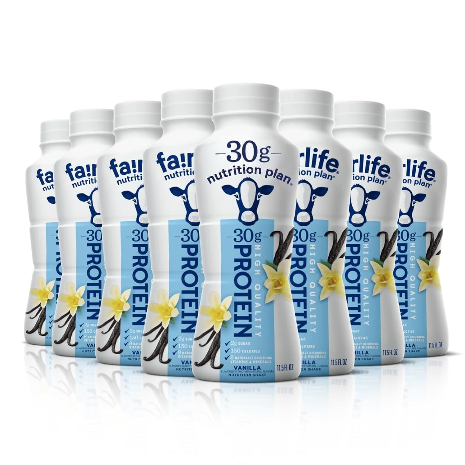 Nutrition Plan - Vanilla High Protein Shake - 30g protein (8 Pack)