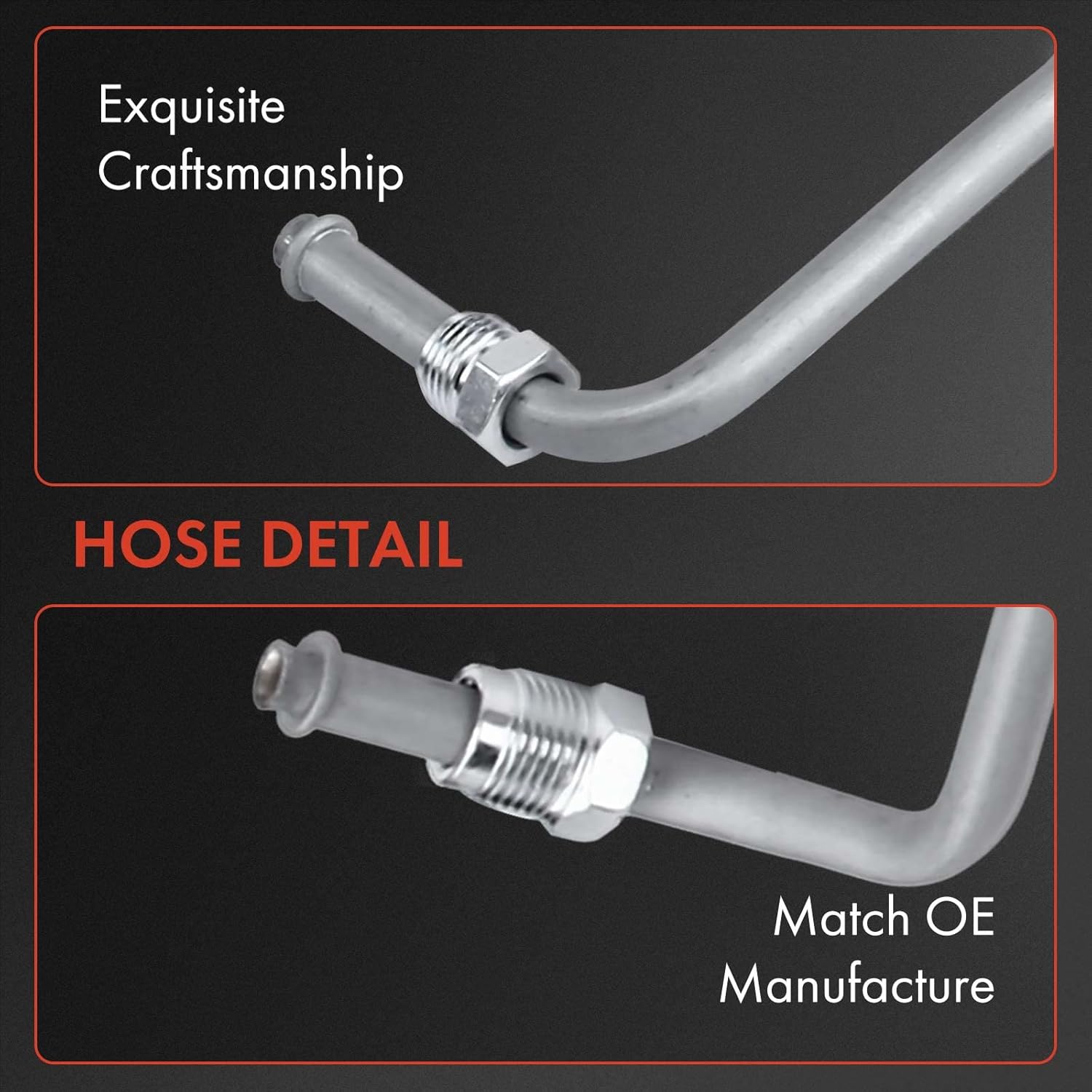 A-Premium Power Steering Pressure Hose Line Assembly Compatible with Chrysler PT Cruiser 2003-2009, 2.4L, Pump to Rack/Gear