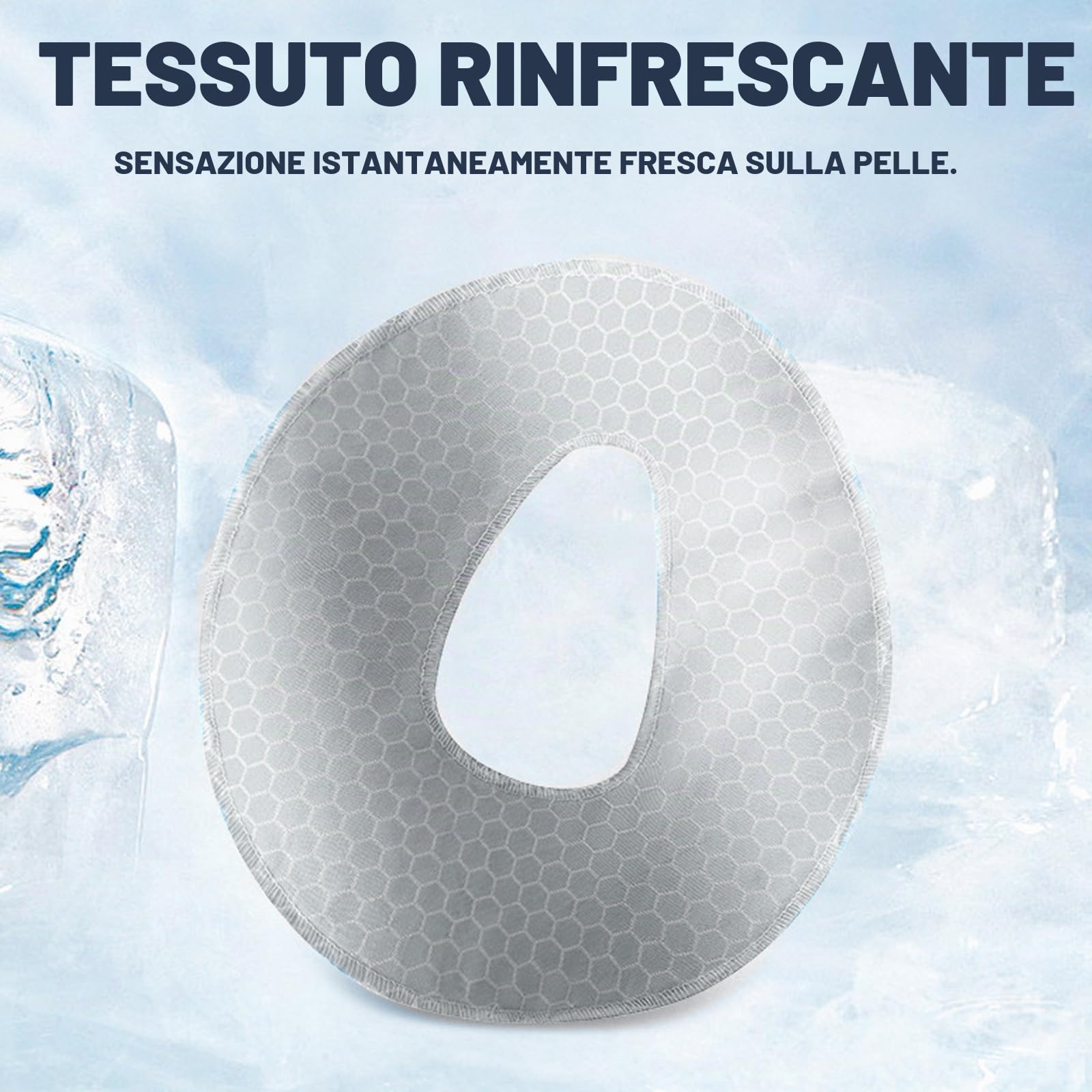Cuscino per Massaggio Viso a Faccia in Giù in Memory Foam - Poggiatesta Ergonomico a Forma di U con Foro per Respirazione - Ideale per Lettini da Massaggio, Saloni Spa e Uso Domestico