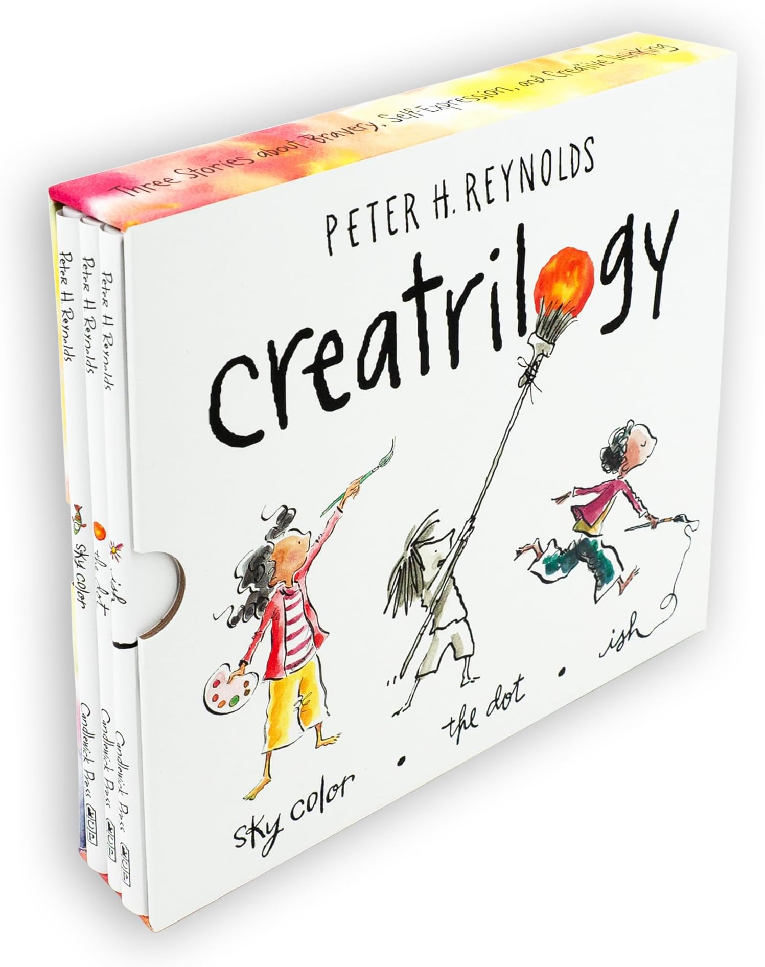 Peter Reynolds Creatrilogy Box Set (Dot, Ish, Sky Color) Hardcover – Picture Book, 23 October 2012