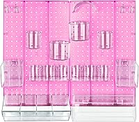 Vista 6 de Azar Displays 900944-BLK El kit organizador de pared multiusos de 24 piezas con dos paneles y surtido de accesorios: ganchos, compartimento divisor