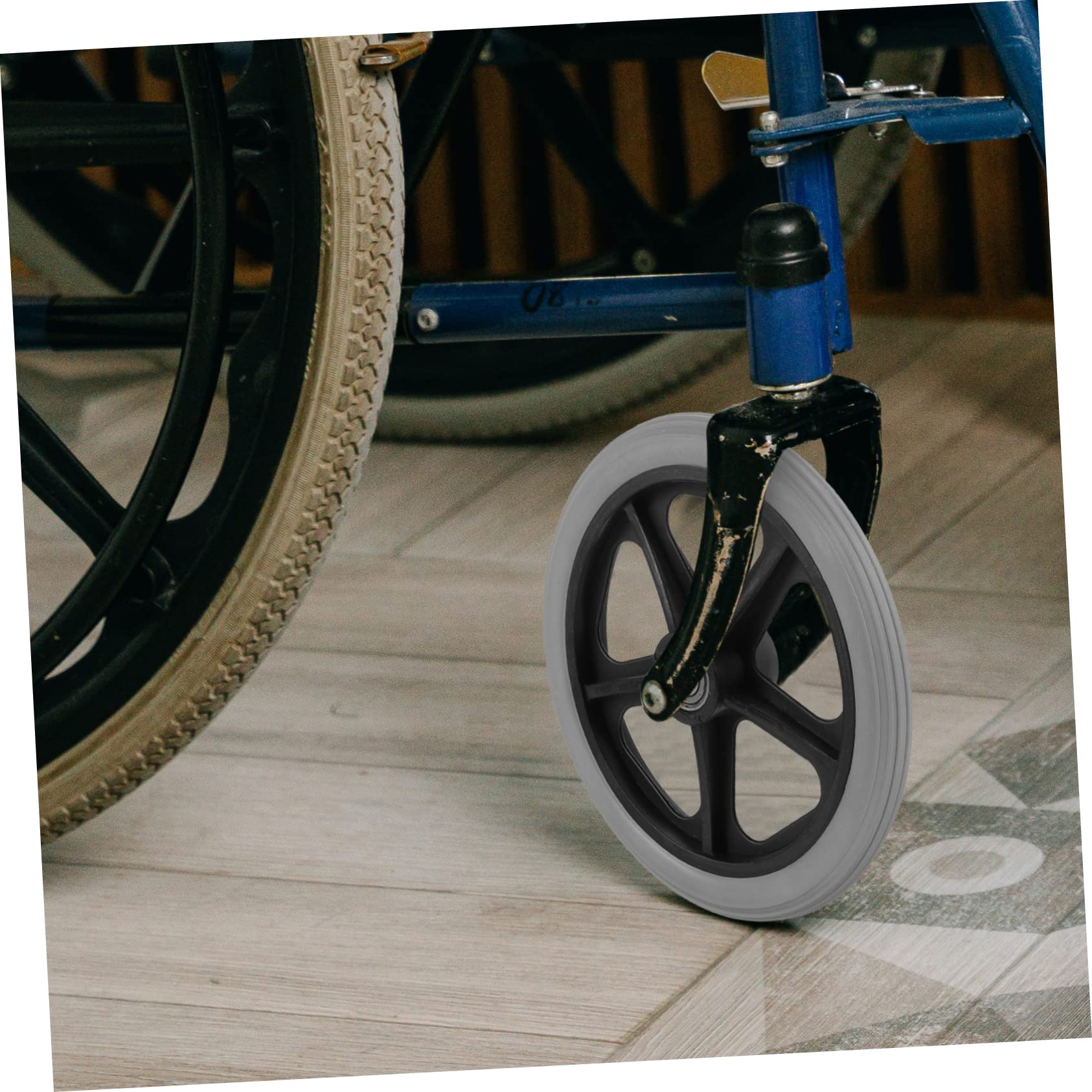 NOLITOY 2pcs Wheelchair Wheels Keychains for Women Wheels Caster Wheels for Walker Wheelchair Supplies Fork Drive Wheels Walker Wheels Replacement Replaceable Wheel Heavy Front Wheel Metal