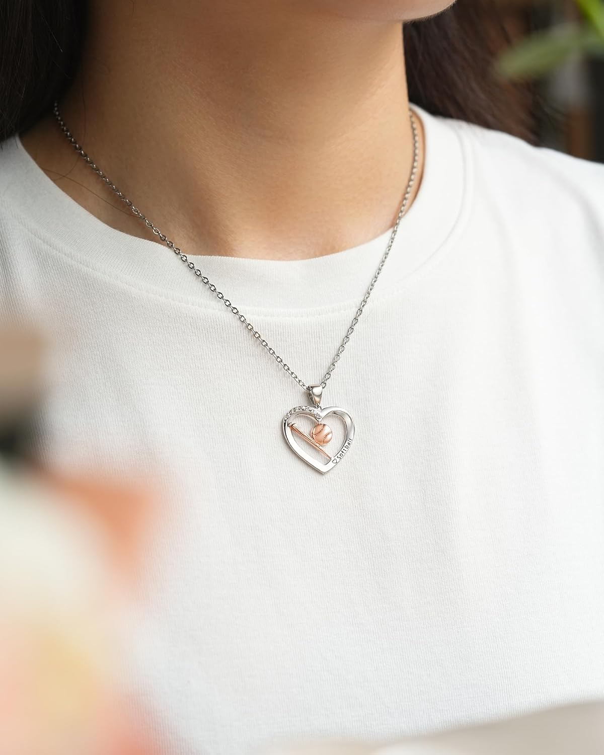 Softball Necklace Gifts for Girls Softball Stuff Christmas Gifts for Teen Girls Daughter Granddaughter - Image 2