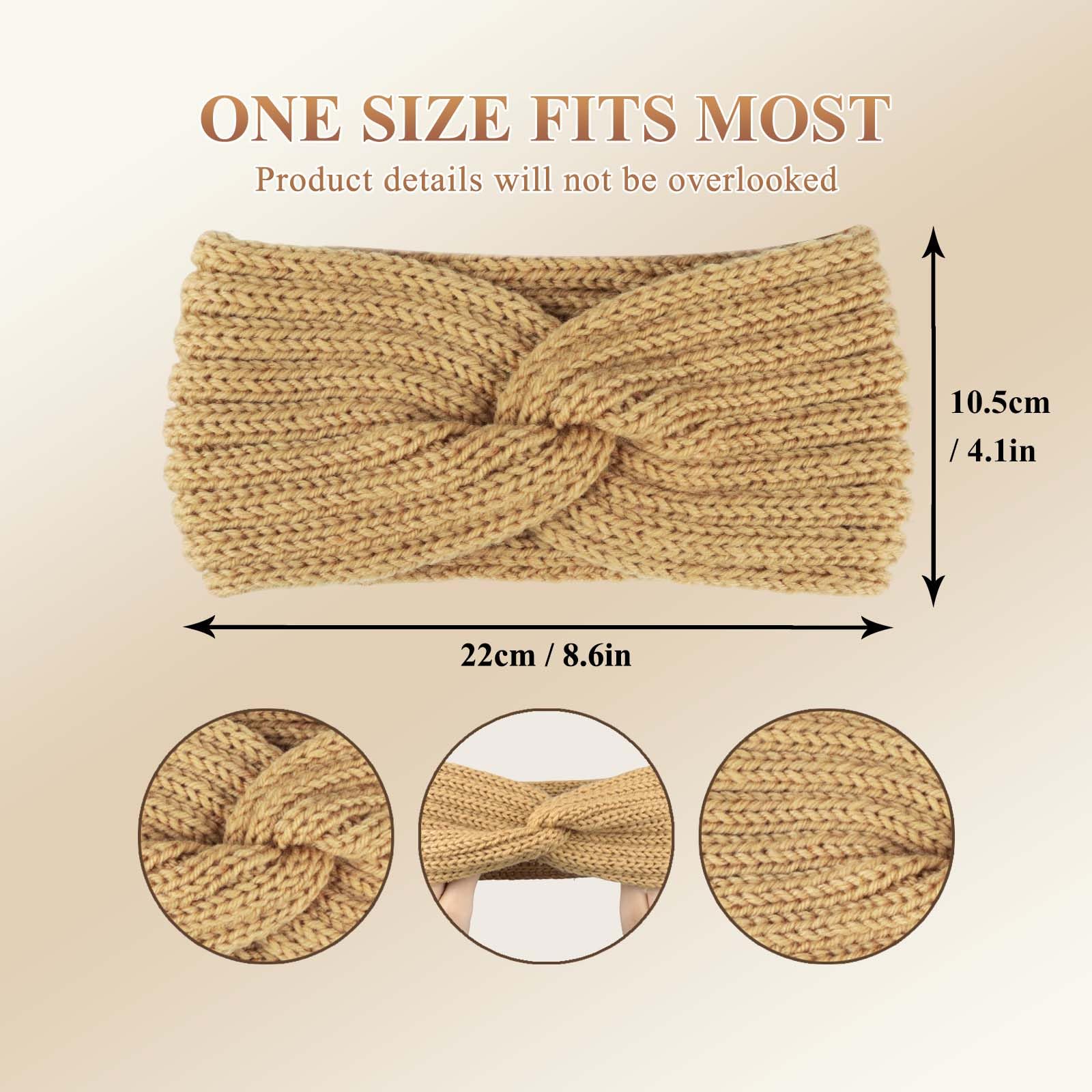 PROPOG Winter Headbands for Women's Hair - Image 4