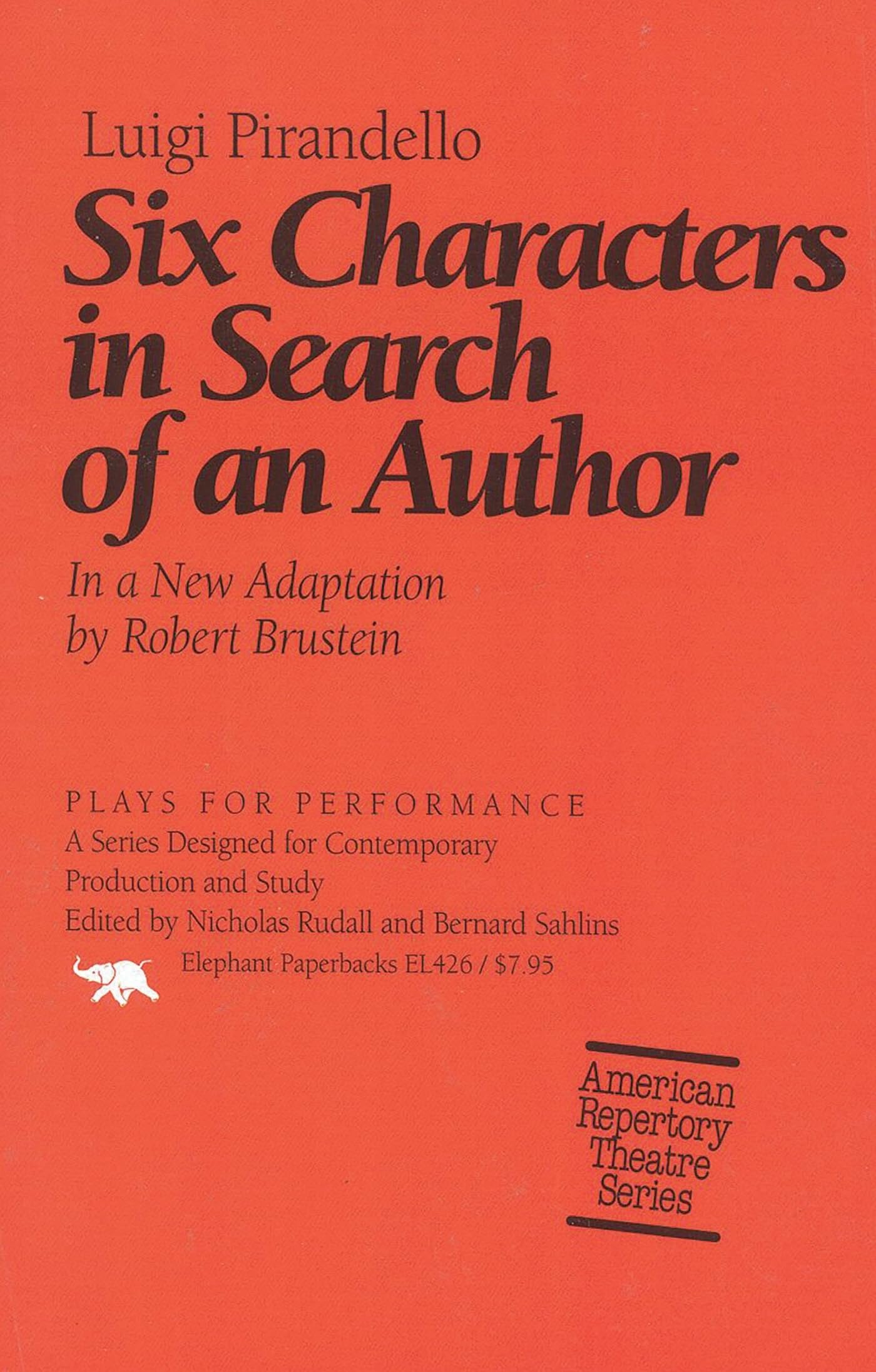 Six Characters in Search of an Author (Plays For Performance) (Plays for Performance Series)