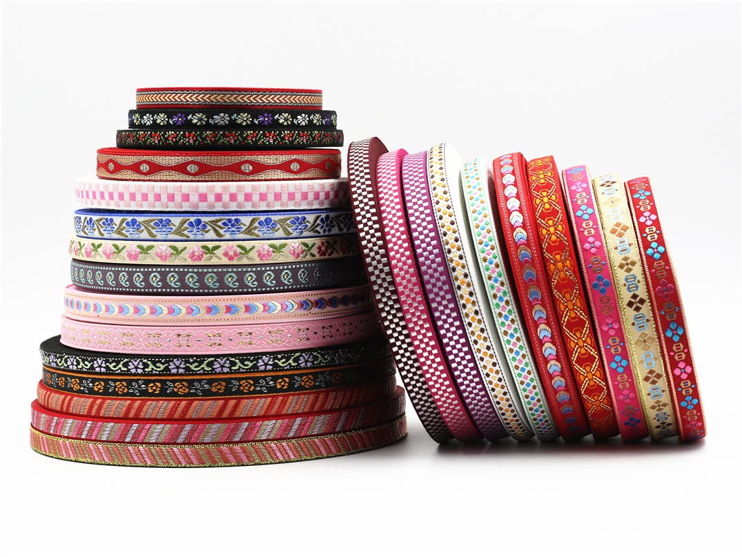 Cintura in nastro jacquard stile etnico celtico Cintura ricamata