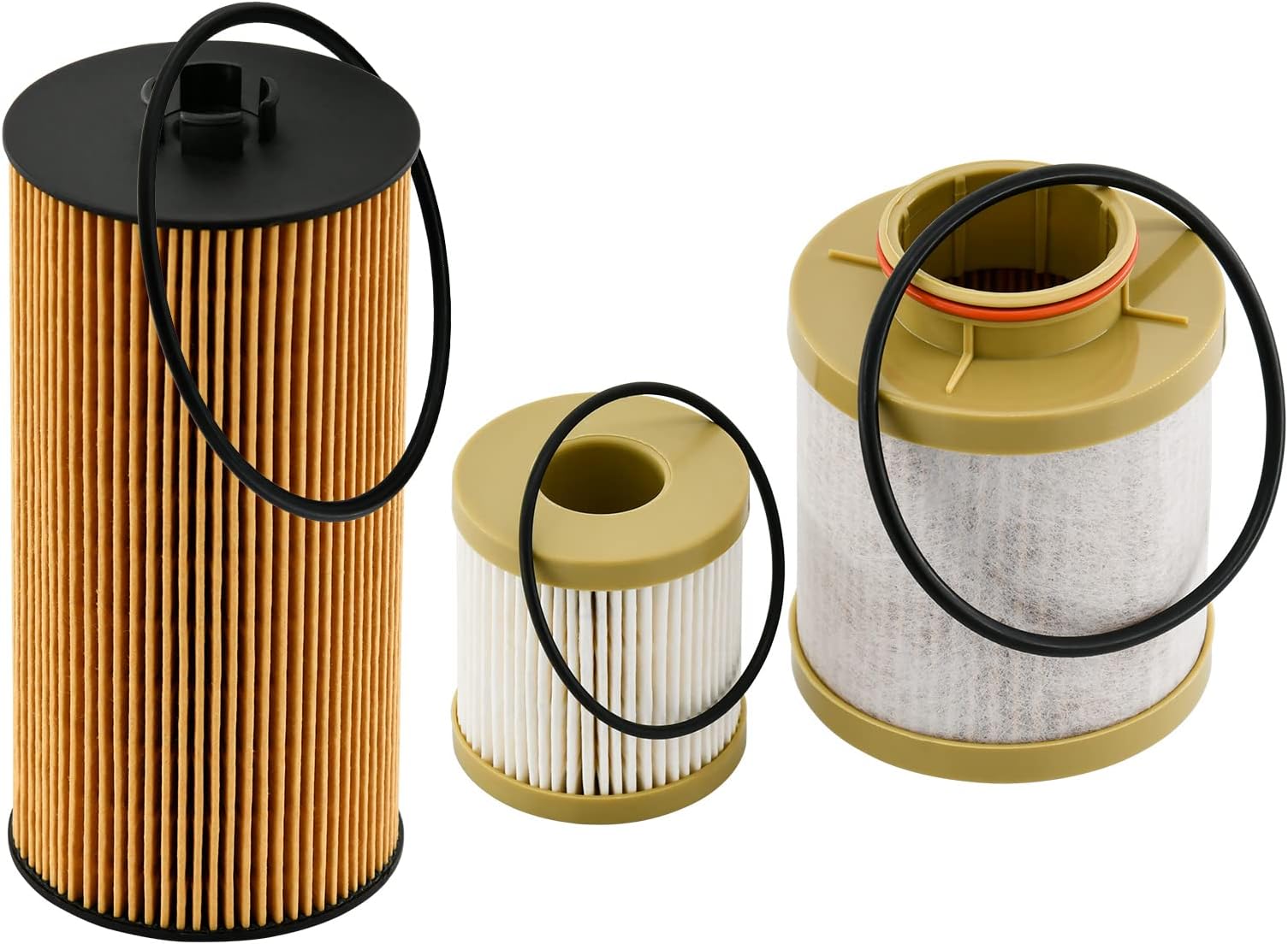 FD4616 Fuel Filter and FL2016 Oil Filter Replacement For 2003-2007 F250 F350 F450 F550 Super Duty 6.0L