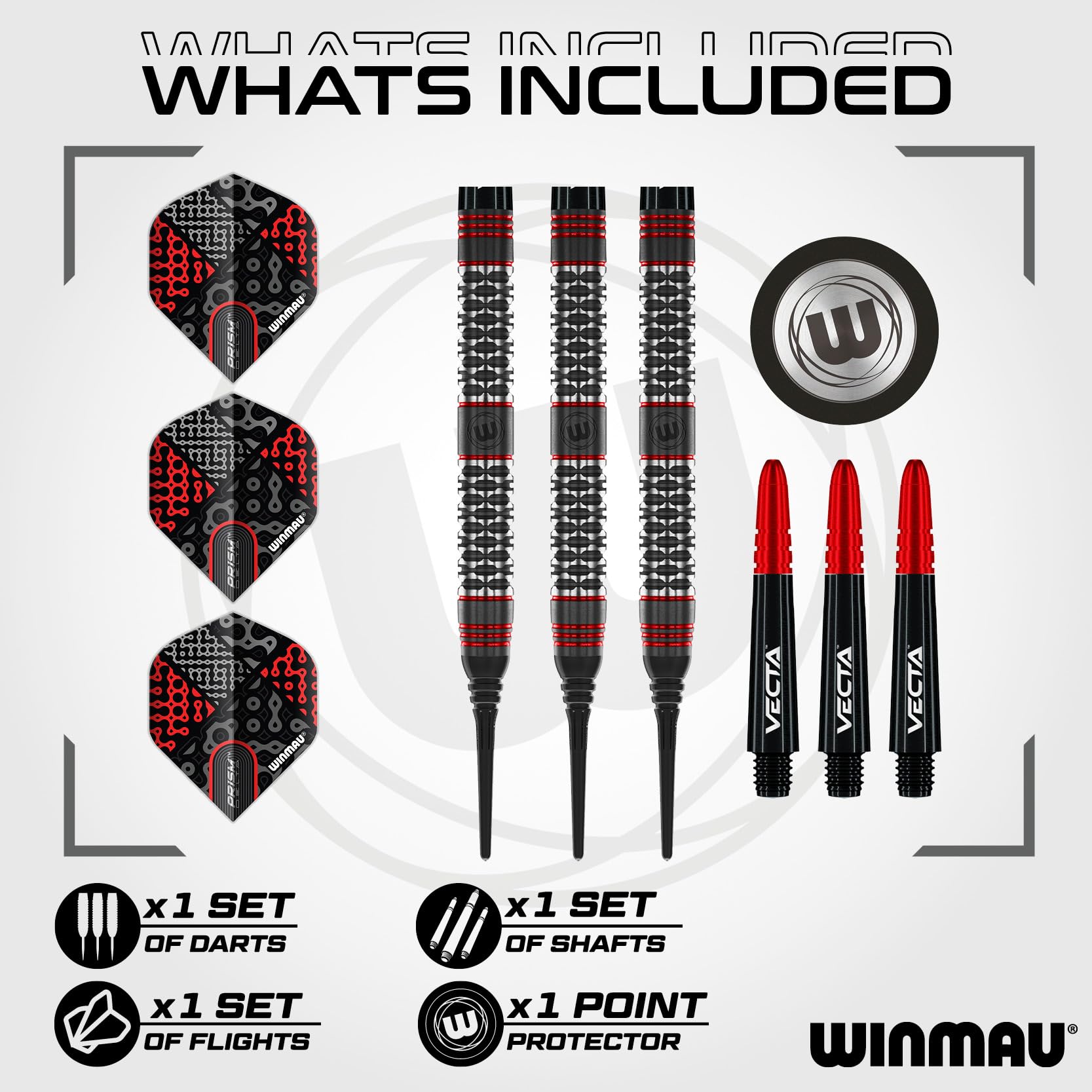Amazon.com : Winmau Darts Cypher 18g Barrel / 20g Full