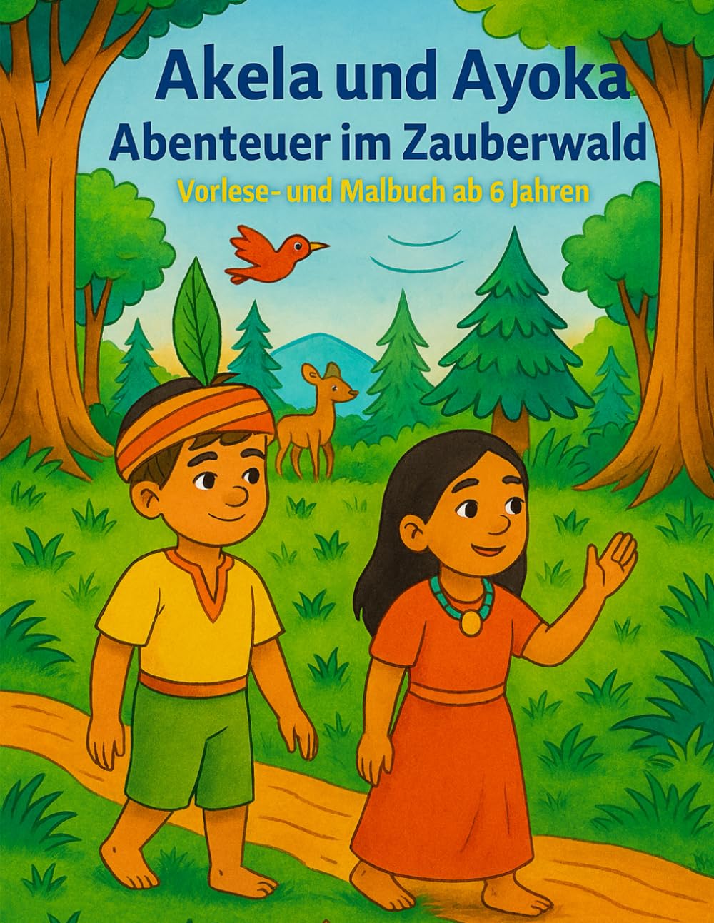 Akela und Ayoka - Abenteuer im Zauberwald: Mal- und Lesebuch