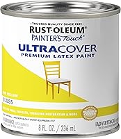 Vista 15 de Rust-Oleum Painter's Touch 1979502 - Pintura de látex, color negro brillante, 1 cuarto de galón