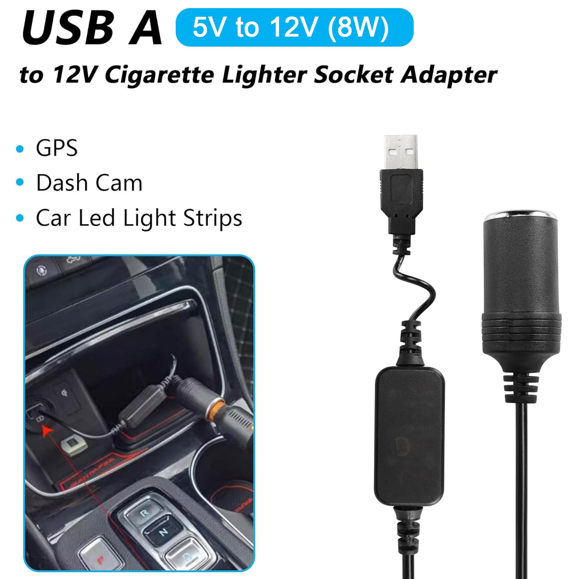 meruchika19Ｃａｒｔｒｅａｄｅｒ＆ＰＣＥアダプタ Amazon.com: CERRXIAN 1ft USB A Male to 12V 8W Cigarette