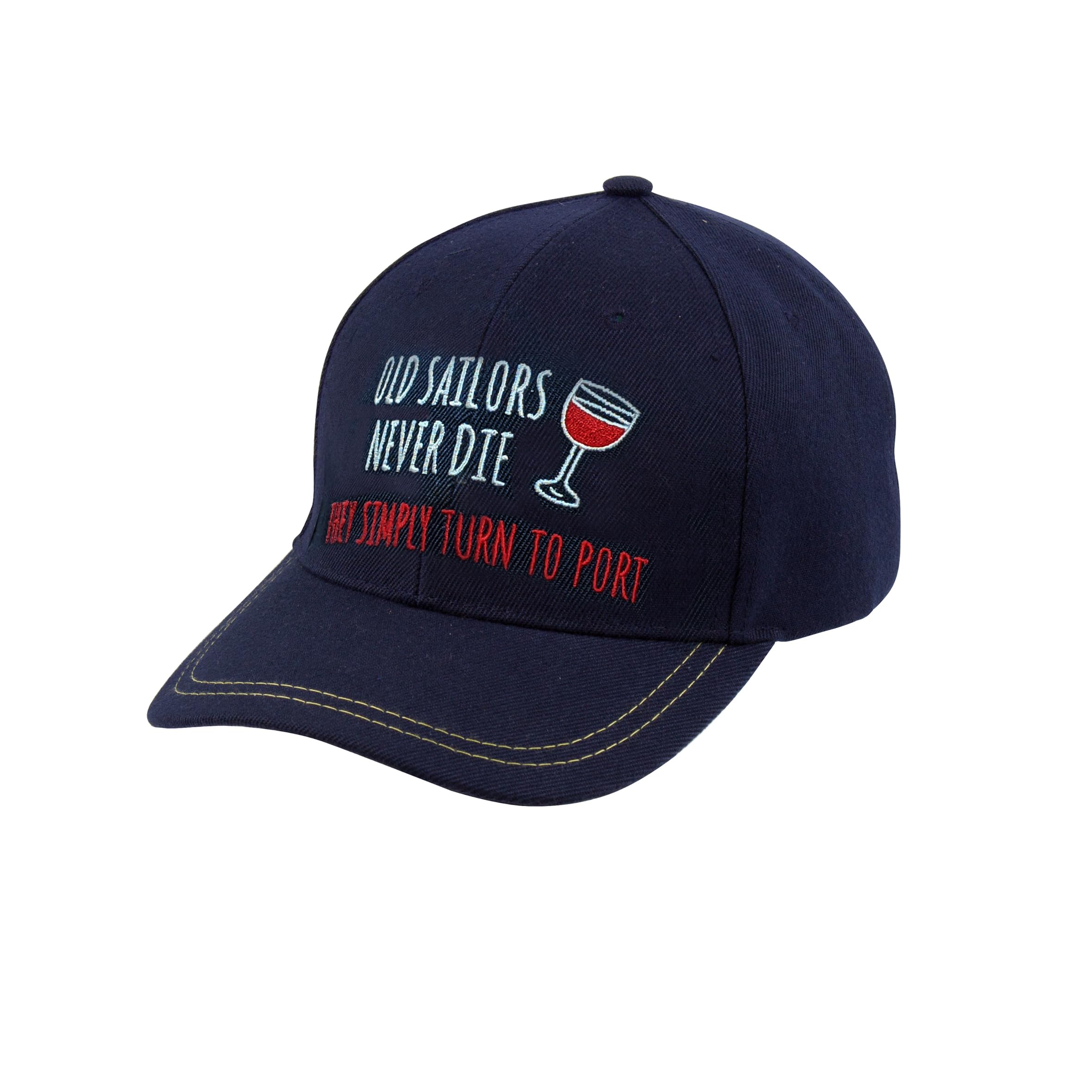 Nauticalia Old Sailors Turn to Port Yachting Cap, Cotton, Navy