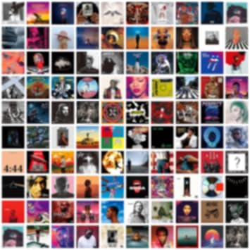 A ARTZONE 100 Pcs 5x5 Inch | Posters Wall Collage Kit for Room, Album Cover, Music, Rapper, Band, Wall Poster for Bedroom