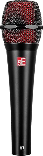 Miniatura 10 de SE Electronics V7-BLK Studio Grade - Micrófono de mano supercardioide, color negro