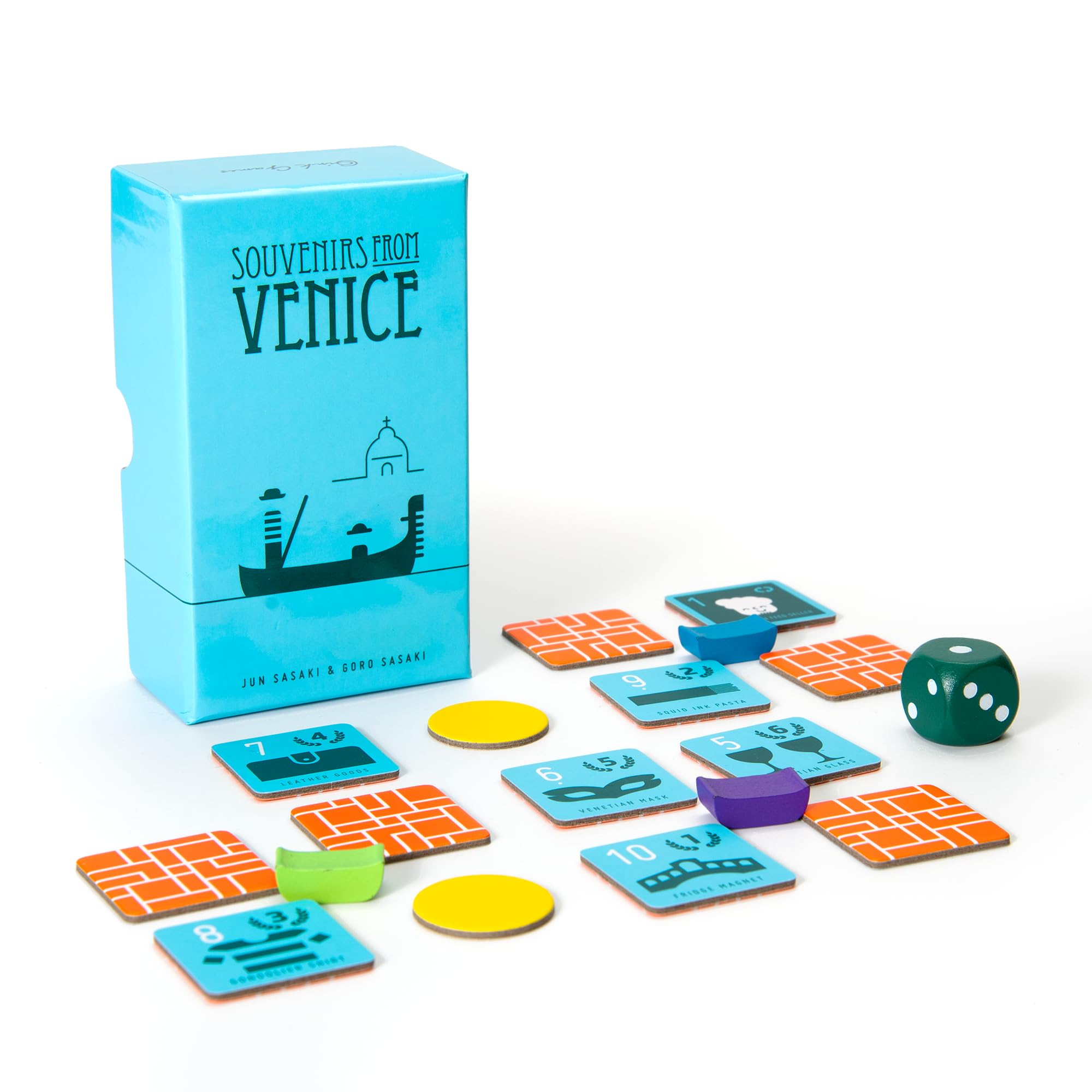Souvenirs from Venice – Tile-Based Strategy Board Game | 2–5 Players | Ages 8+ | Portable Travel Game