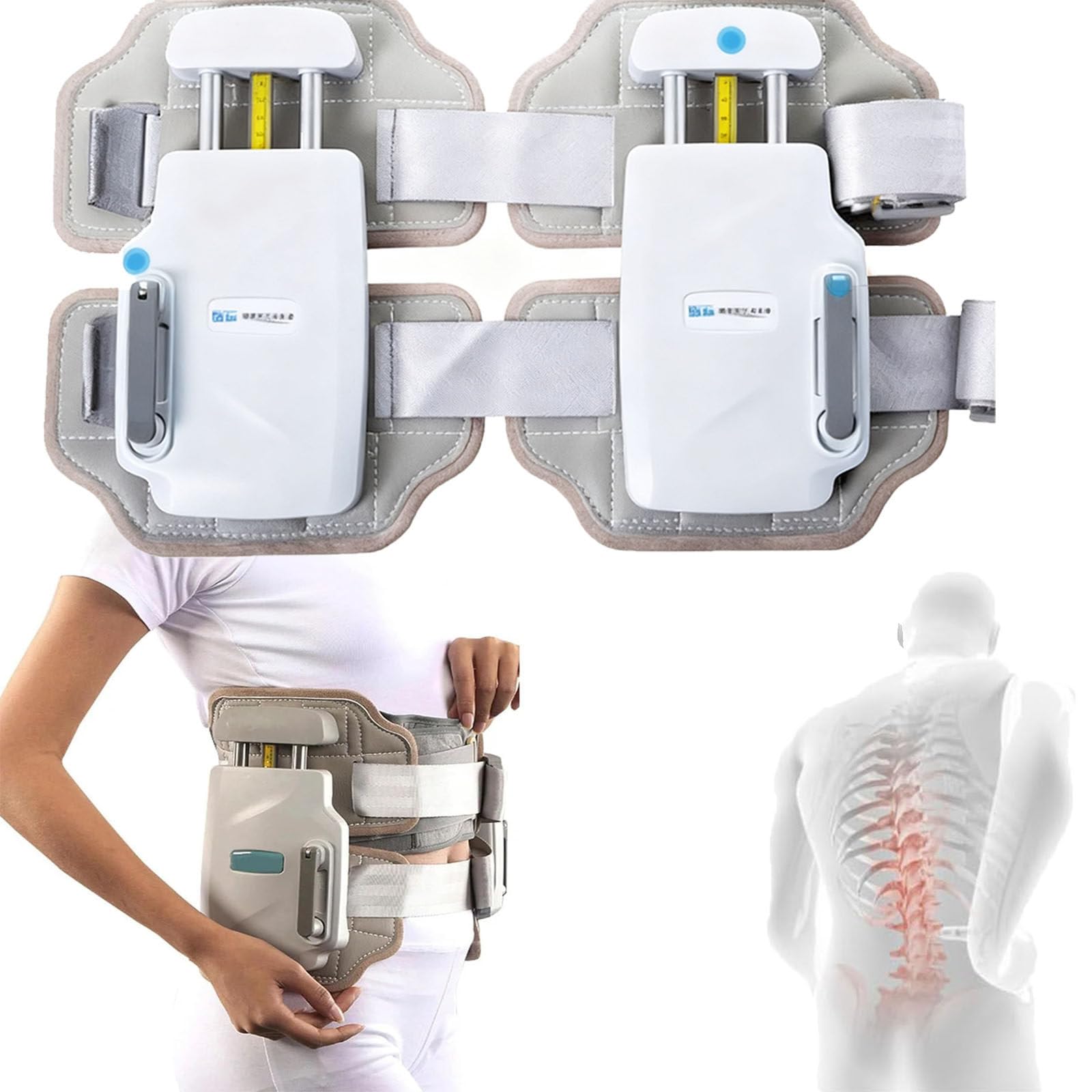 YANGYMM Lumbar Intervertebral Disc Traction Device, Lumbar Care Spine Decompression Device, Back Decompression Belt, Used To Treat Lumbar Disc Herniation, Can Correct And Treat