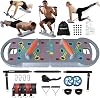 HOTWAVE Portable Exercise Equipment with 16 Fitness Accessories 20 in 1 Push Up Board Resistance Bands with Abdominal Roller Full Body Workout at Home