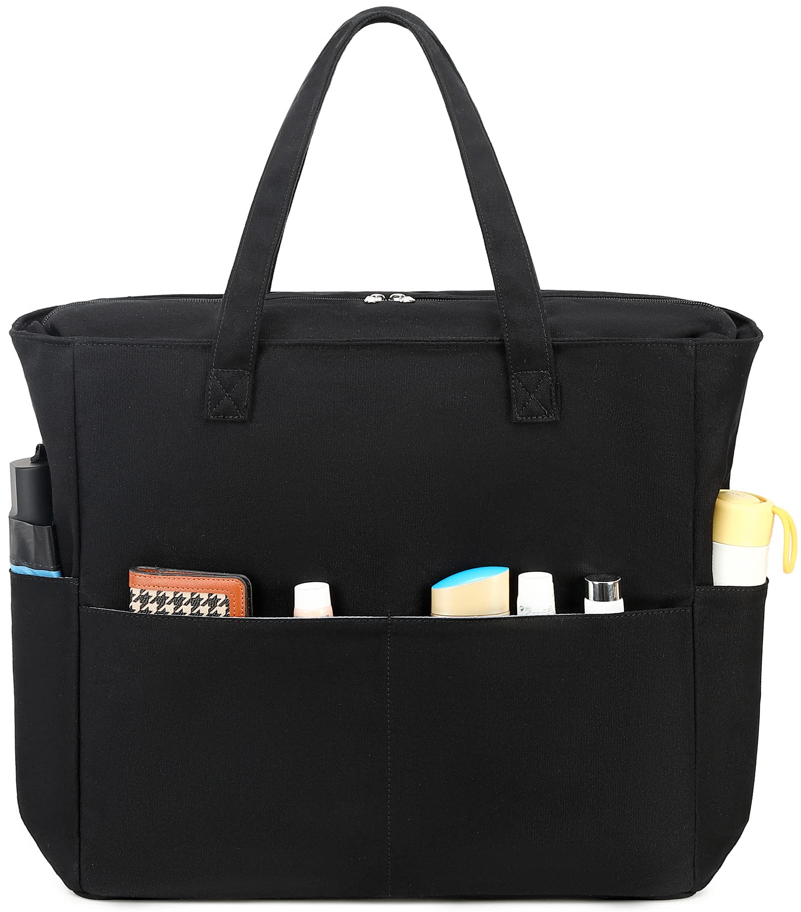 LEDAOU Beach Bag Waterproof Sandproof Women Beach Tote Pool Bag with Zipper for Swim Gym Grocery Travel with Wet Pocket | Sandproof, with Zipper, for