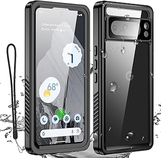 AICase for Google Pixel 8 Pro Case Waterproof, Clear Water Proof Shockproof Dustproof Snowproof Full Body Rugged Transparent Underwater Phone Case for Google Pixel 8 Pro Built-in Screen Protector