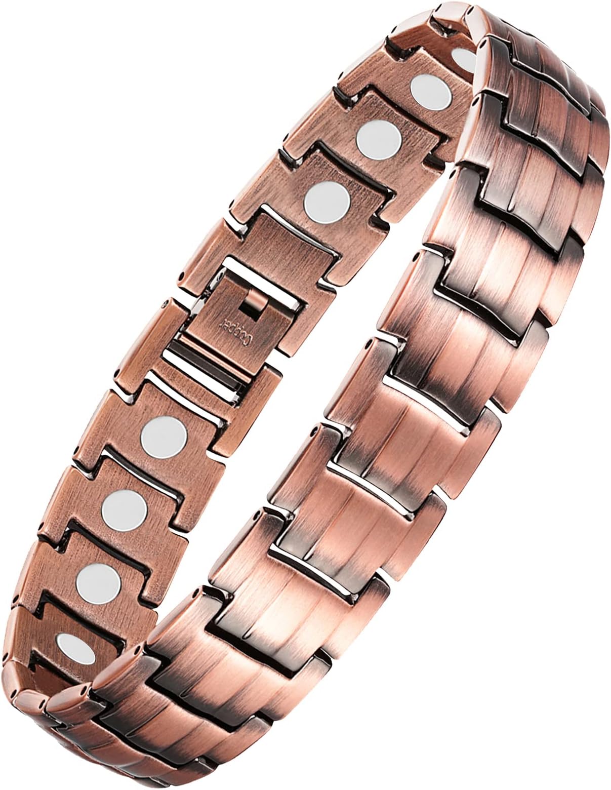 Feraco Copper Bracelet for Men - 99.99% Pure Copper Gift With Adjustable Sizing Tool, Magnetic Field Therapy Jewelry