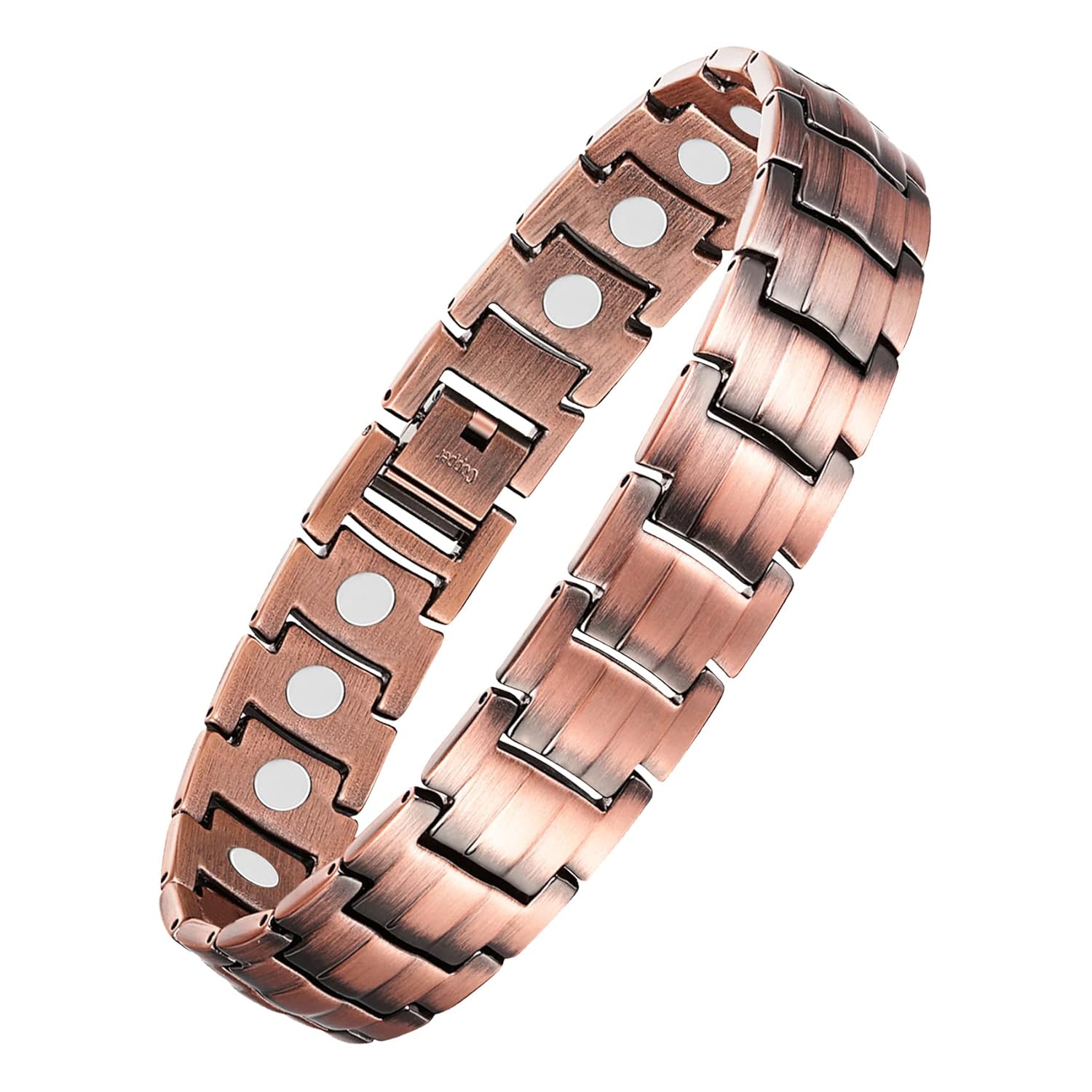 Feraco Copper Bracelet for Men-Magnetic Bracelets 99 99 Pure Copper Jewelry Gift with Adjustable Sizing Tool Magnetic Field