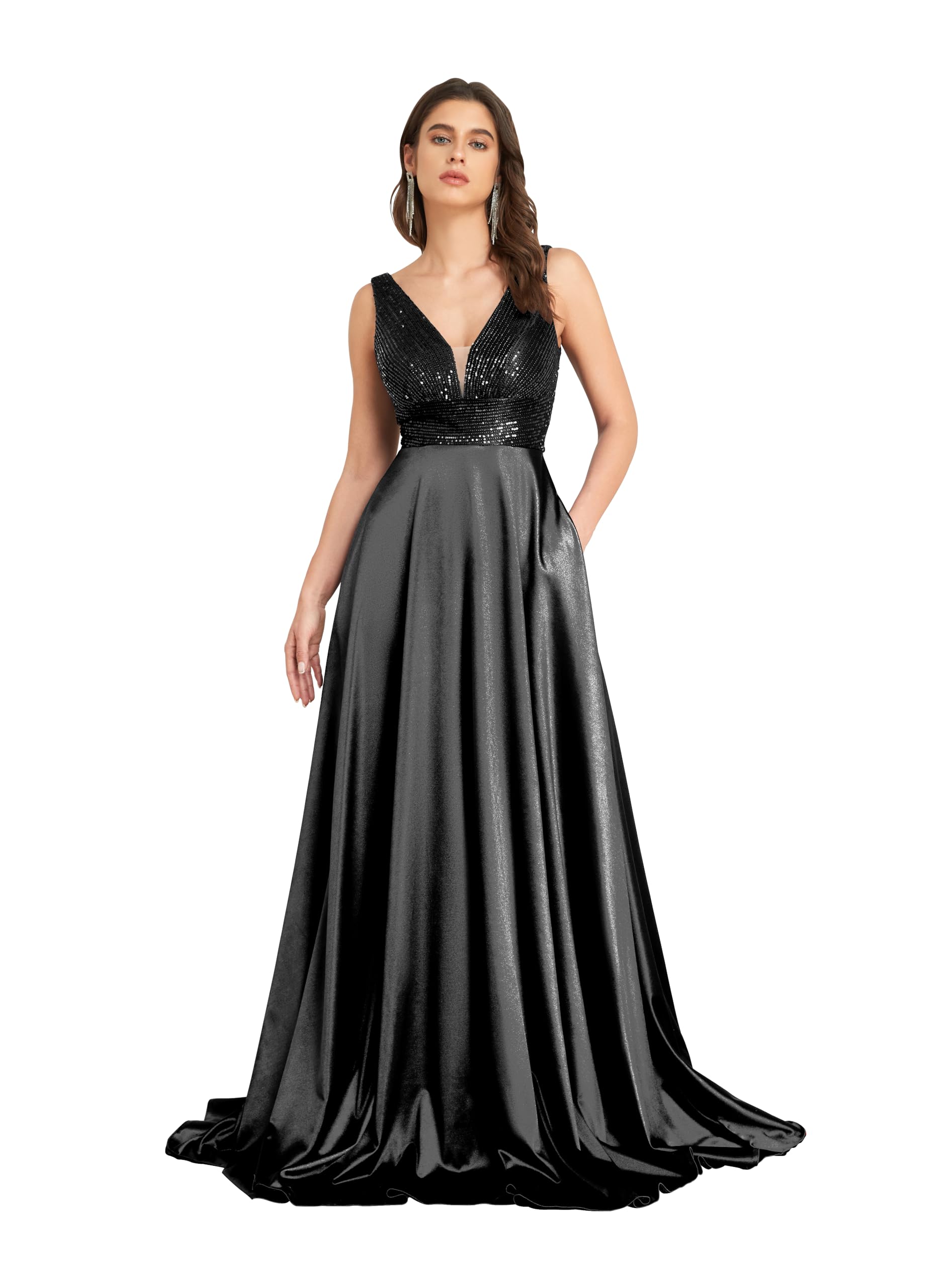 Vestidos De Graduación Vestidos De Fiesta Largos De Satu00e9n Con