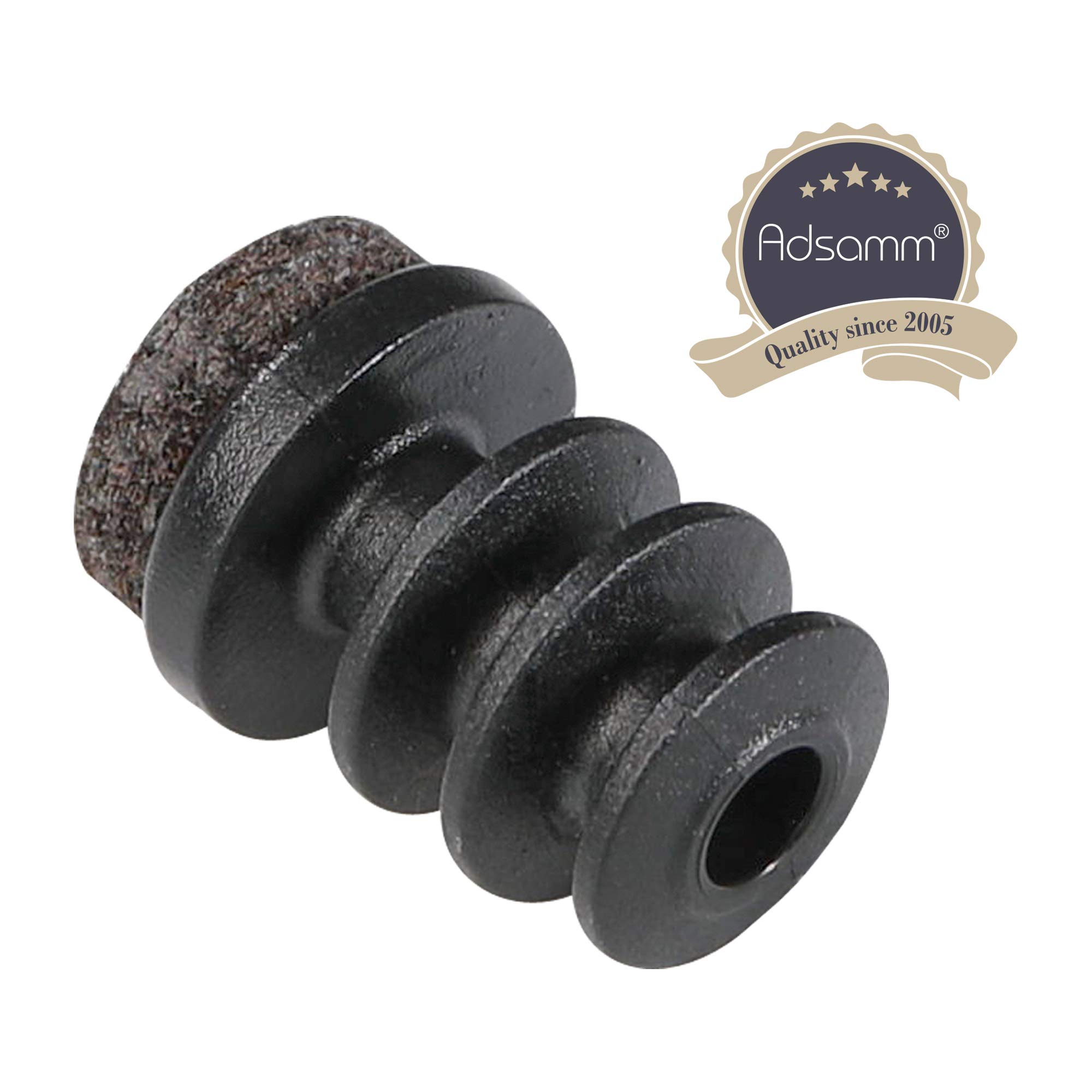Adsamm INS-R-F-BL-16-100 INS-R-F-BL-16 100 x lamellar Plugs with Felt Black 16 mm — view 2