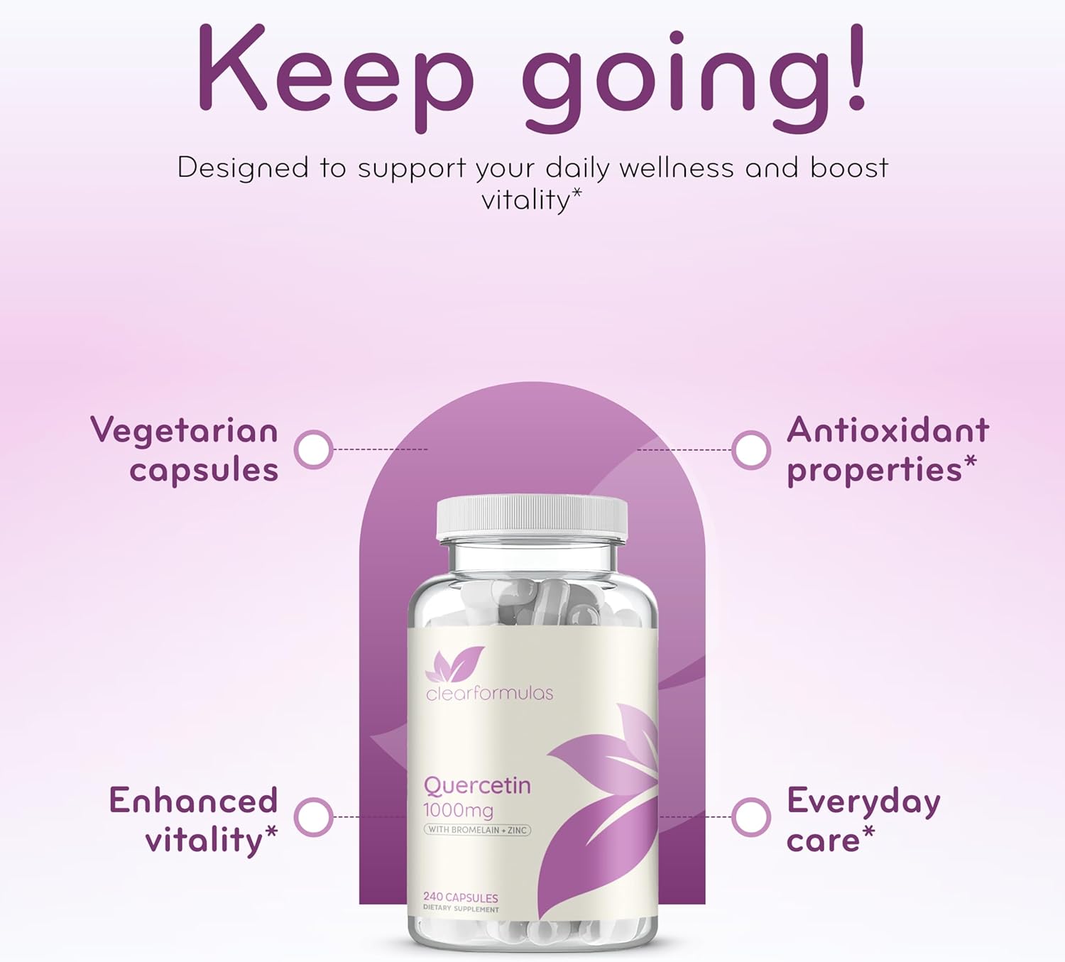 Advanced Zinc Quercetin with Bromelain Formula - Triple Immune Support Quercetin Complex for Daily and Seasonal Immune System Wellness Support - Made in a cGMP American Facility (120 Servings) - Image 5