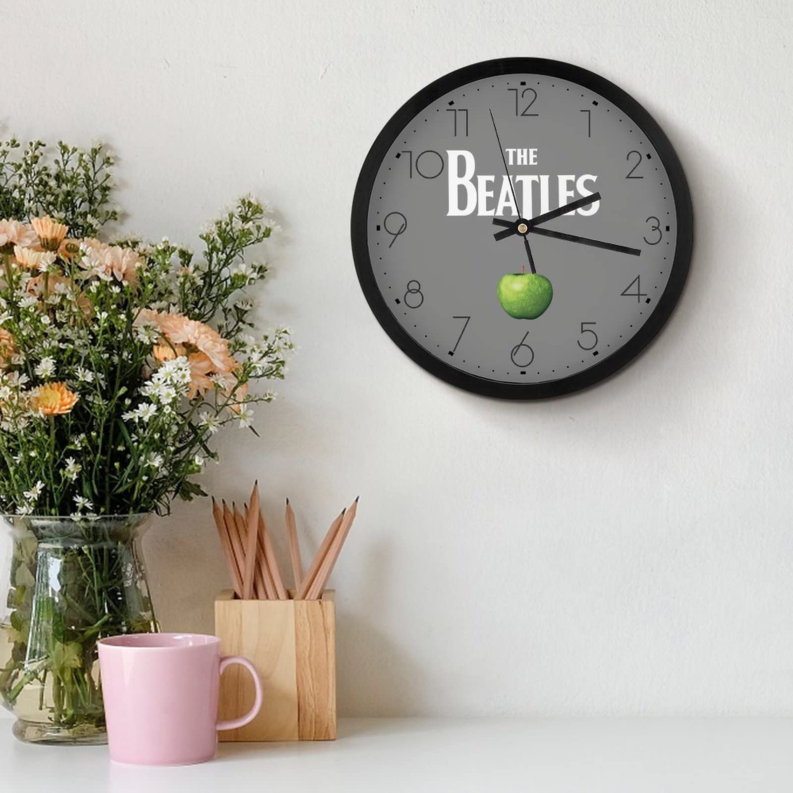 Amazon.co.jp: 掛け時計 ザ・ビートルズ 壁掛け時計 かけ時計 Wall