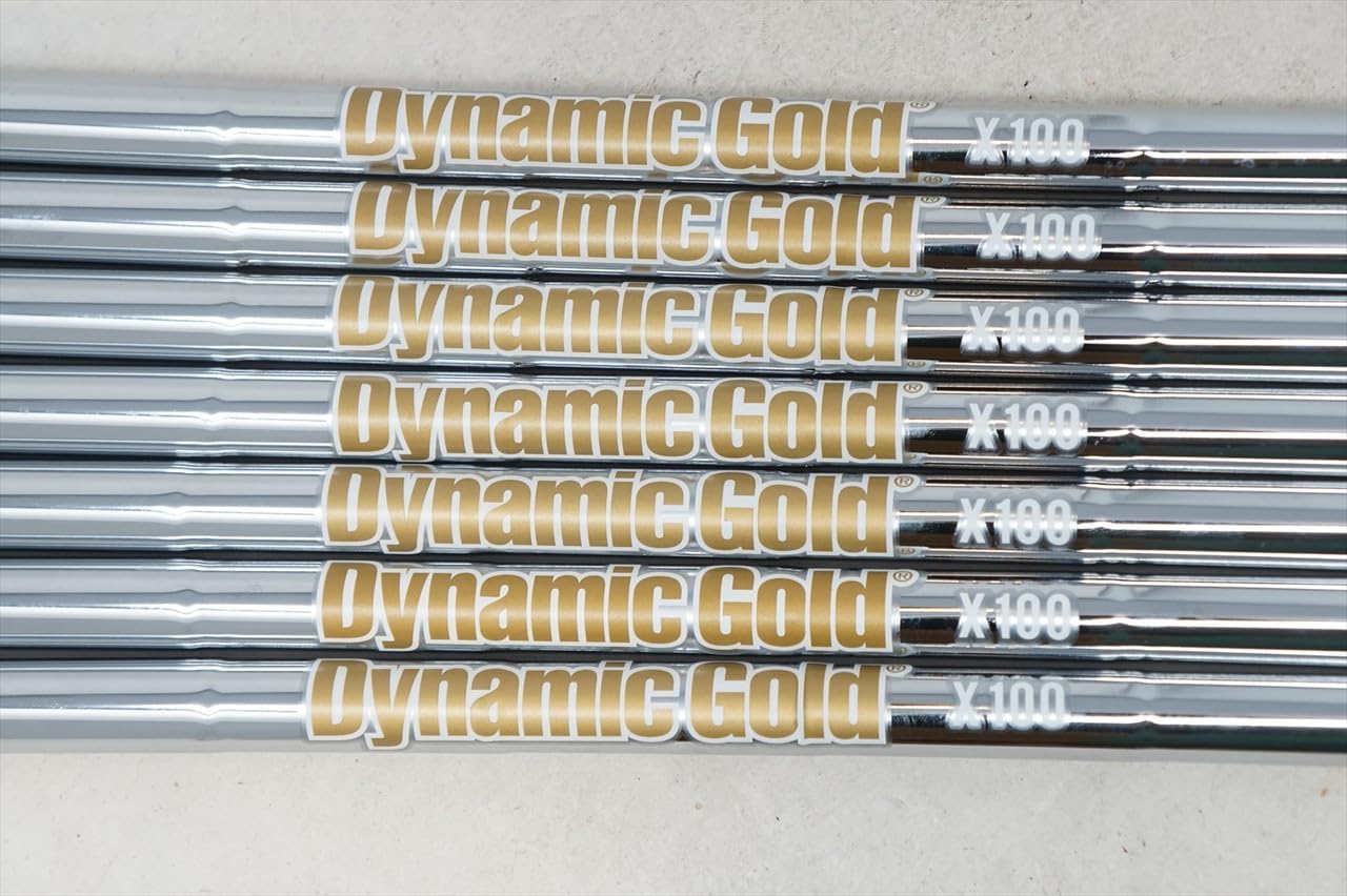 New True Temper Dynamic Gold X100 Chrome Steel Iron Set Taper Tip .355 4-PW (7 Shafts)
