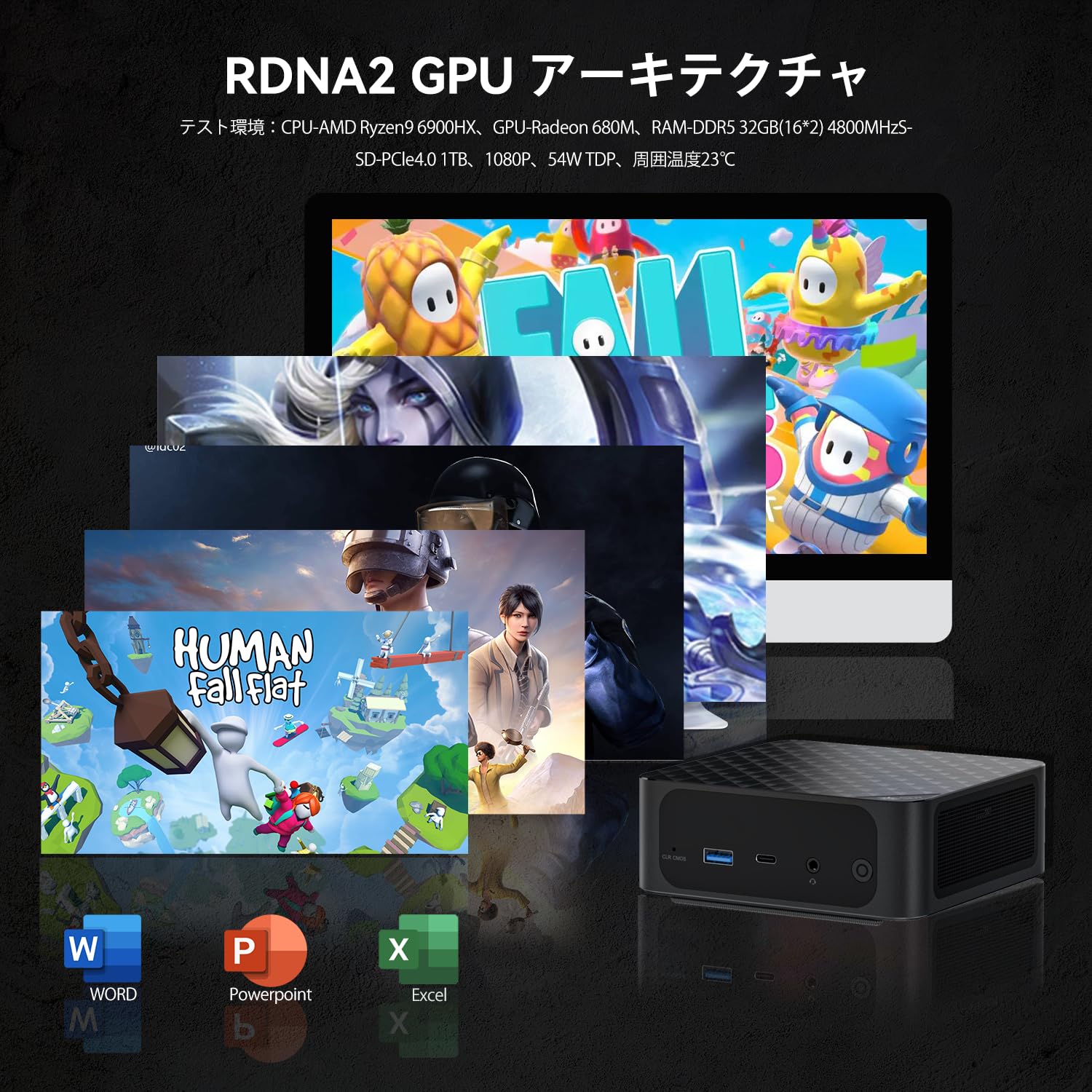 Beelink SER6MAX (green) 極美品 Amazon.co.jp: ミニPC、Beelink SER 6 MAX Mini Pc Ryzen 9