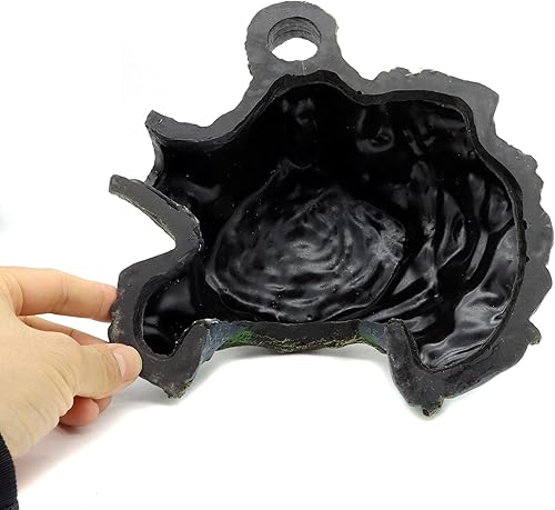 Miniatura 6 de Accesorios de tanque de tortuga grande de resina, escondites de reptiles, decoración de hábitat de cuevas para Gecko leopardo lagartos sapo