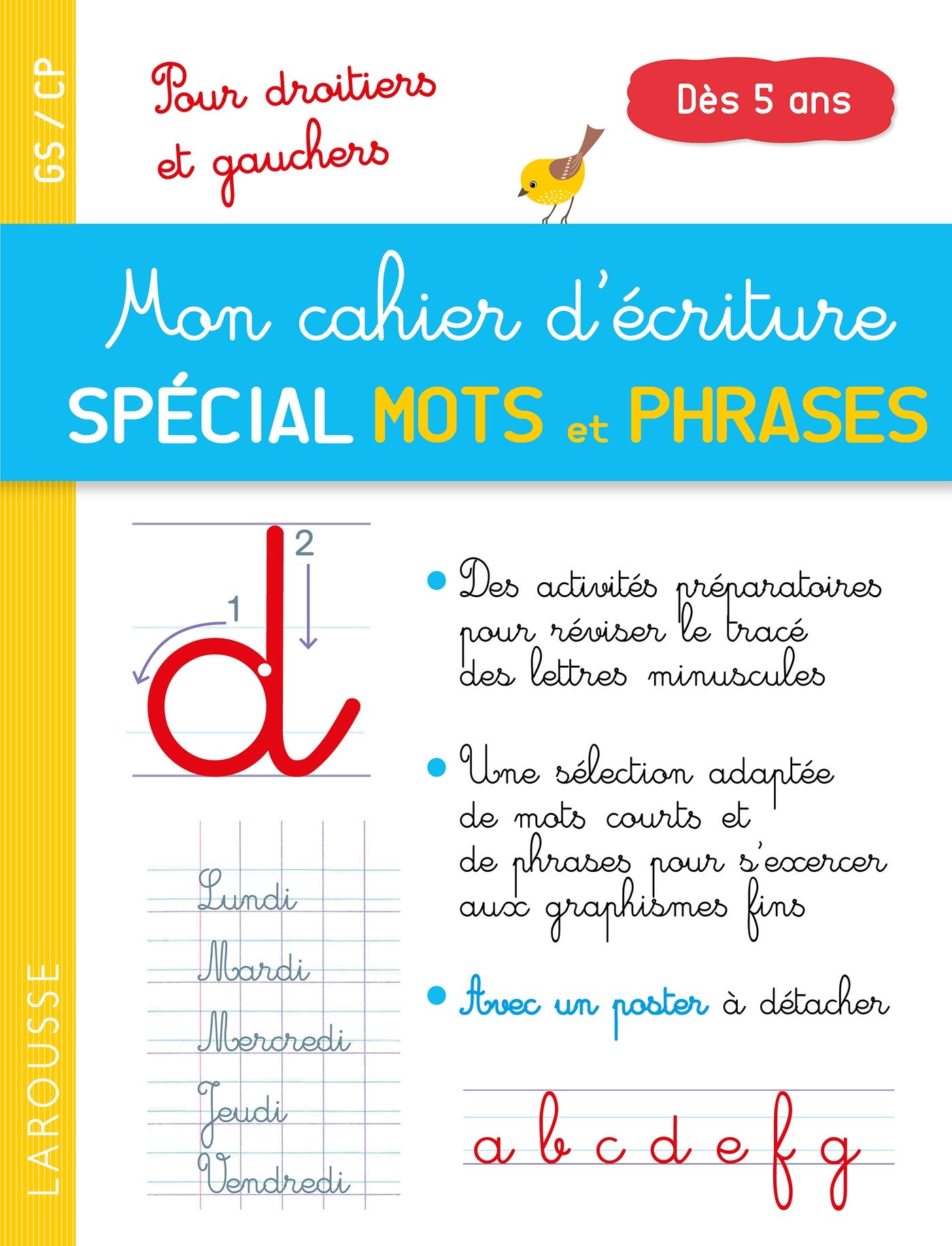 Mon cahier d'écriture spécial premiers mots et phrases: Pour s'exercer à l'écriture
