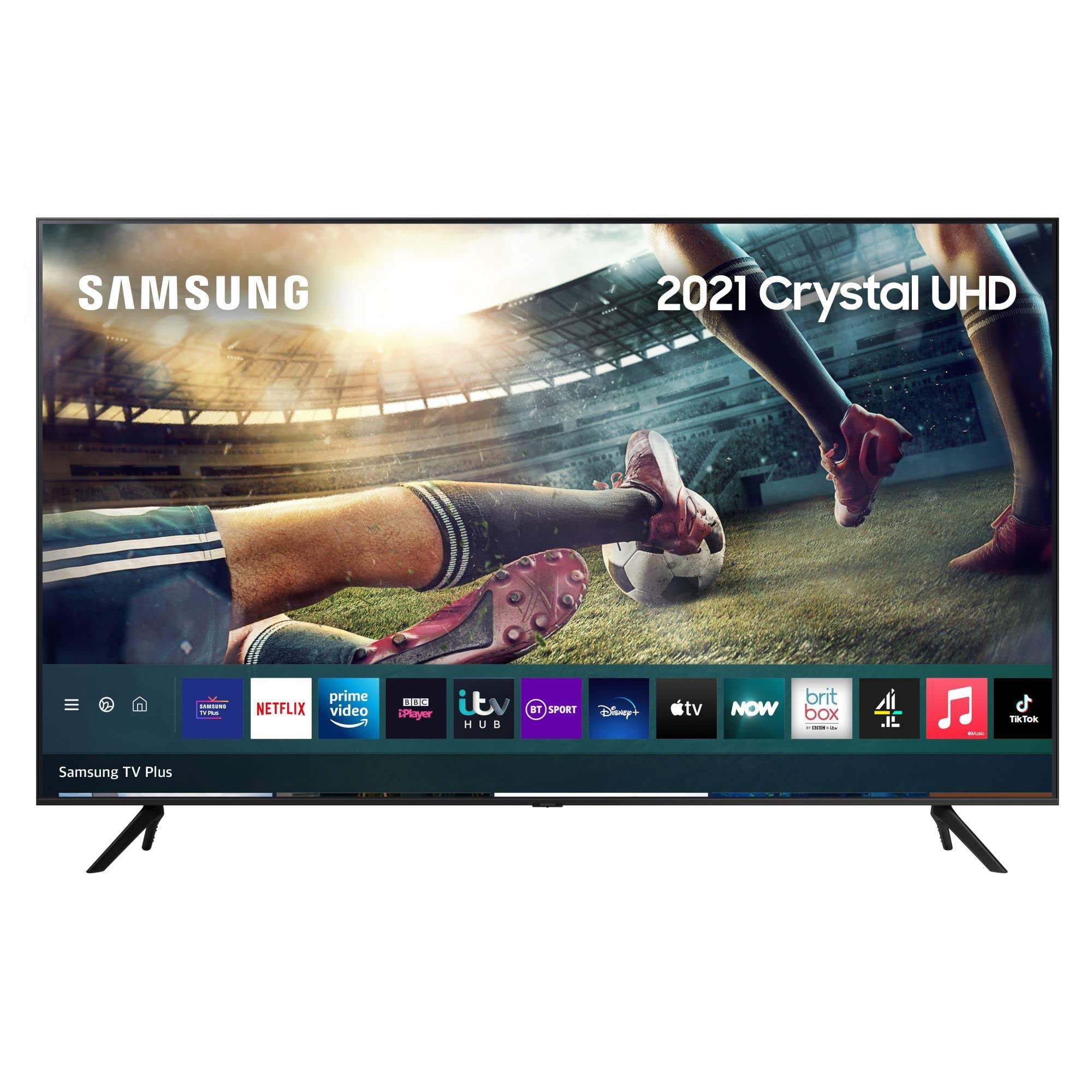 Samsung AU7100 43 Inch (2021) â€“ Crystal 4K Smart TV With HDR10+ Image Quality, Adaptive Sound, Motion Xcelerator Picture, Q-Symphony Audio And Gaming Mode - UE43AU7100KXXU [Energy Class G]