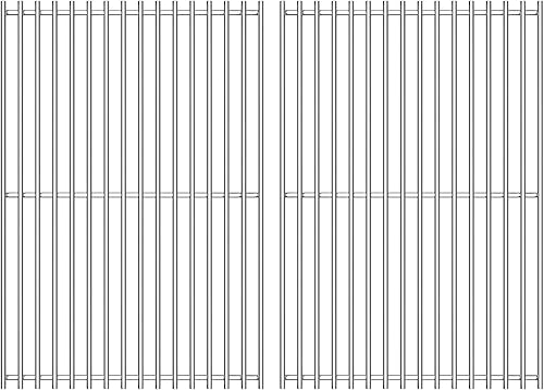 Miniatura 1 de Rejillas de repuesto para parrilla de barbacoa de acero inoxidable, malla de alambre multifunción resistente para parrilla Weber Spirit al aire