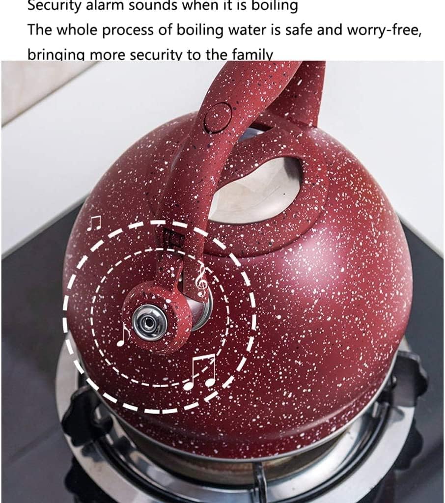 Kettle, Large Capacity Whistling Teakettle for All Stovetop with Ergonomic Handle Kettle Teapot Tea Pot