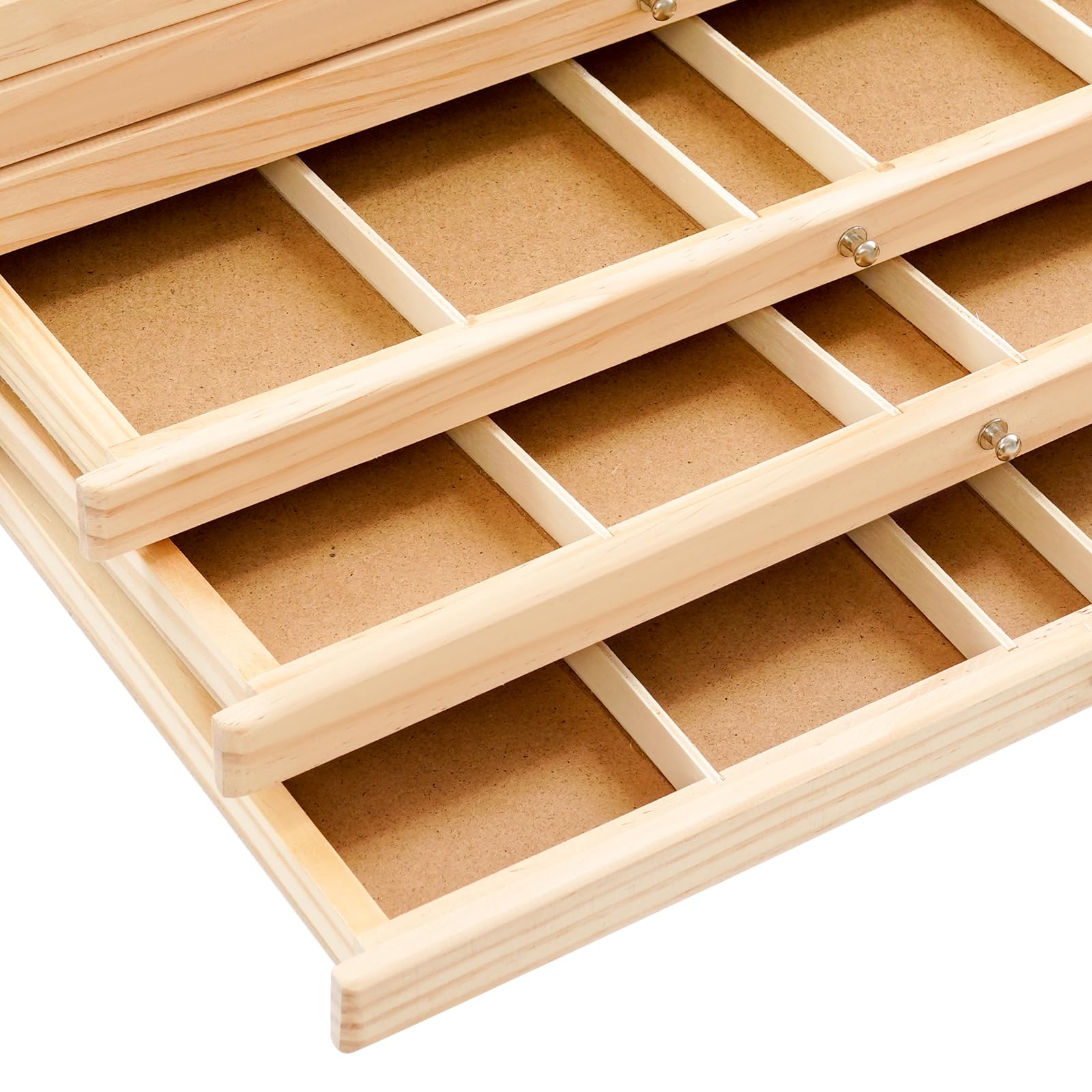 Caja de almacenamiento de artistas, caja de almacenamiento portátil para artistas, 6 cajones, para aulas, salas de estudio, estudios de arte y oficinas, 40 x 25,5 x 15,2 cm