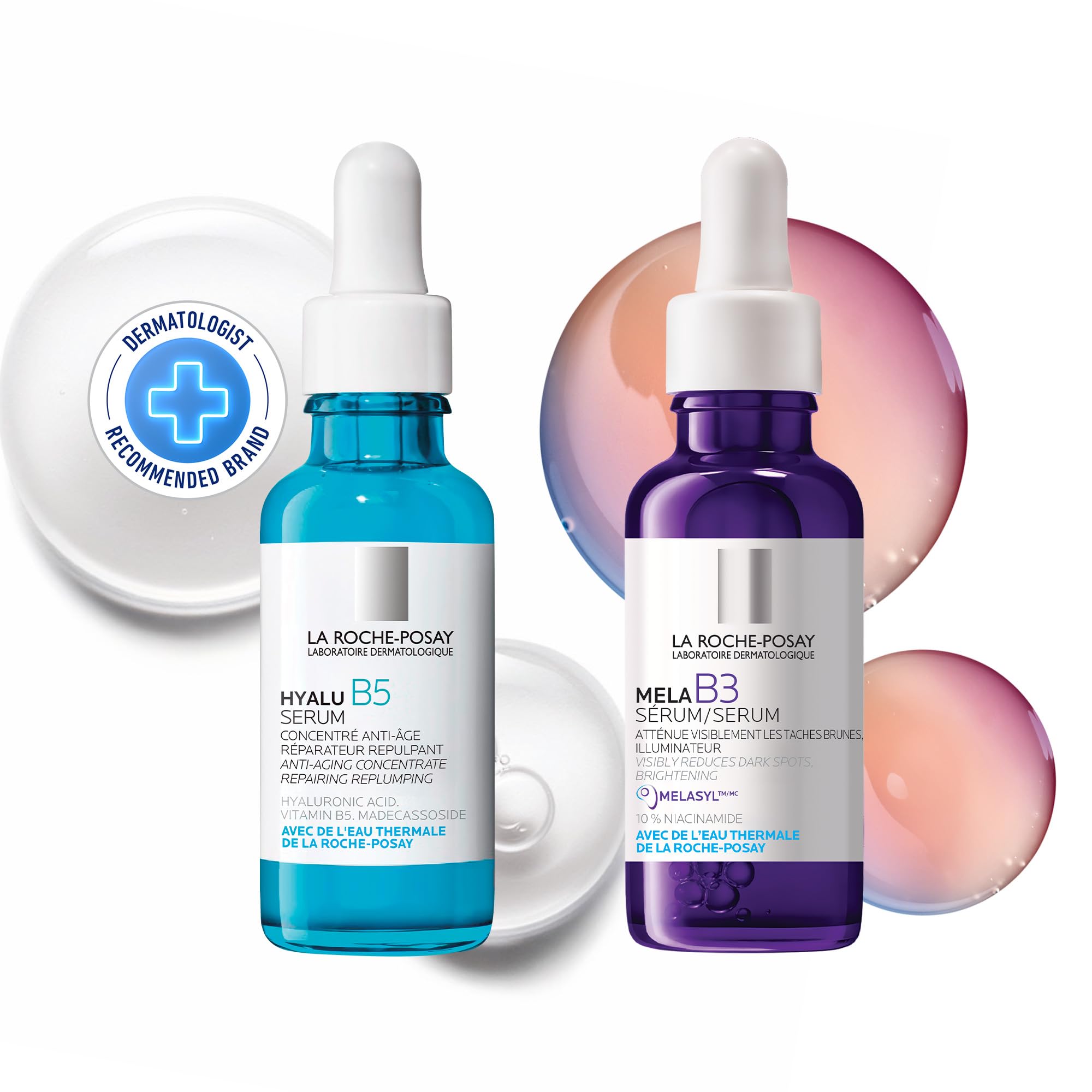 La Roche-Posay Anti-Aging Serum BUNDLE. Mela B3 Serum Powered by