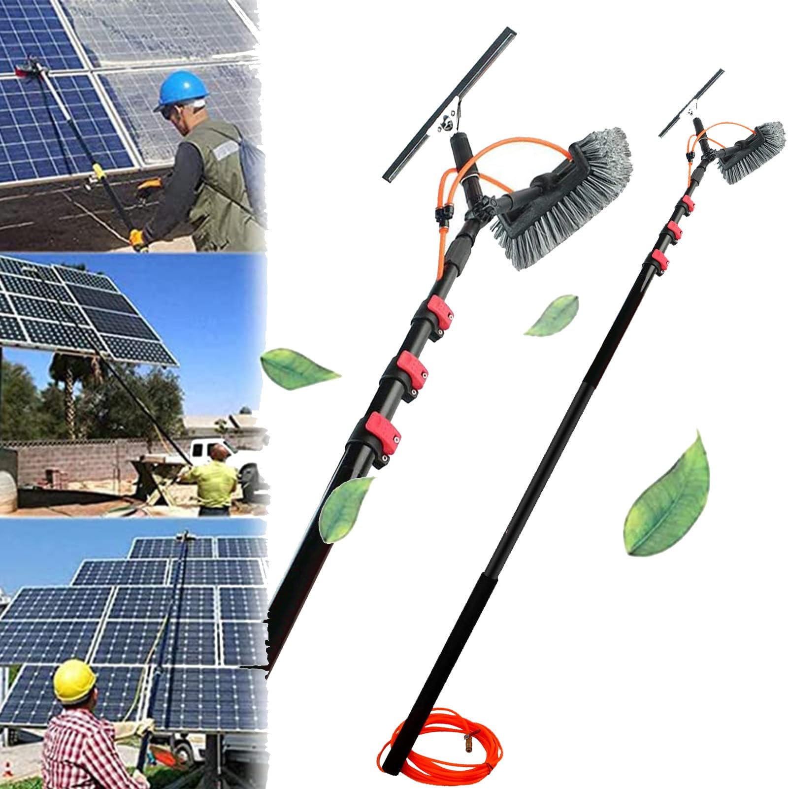 Nettoyeur de toit extensible pour laver les panneaux solaires et vitres de véranda