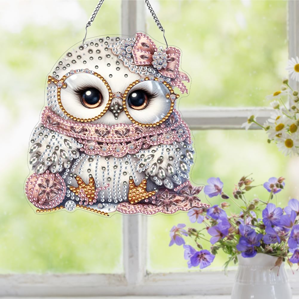 Weihnachten Diamond Painting Fensterbilder - Beidseitige DIY Diamant Malerei Mit Kette Für Fensterdeko