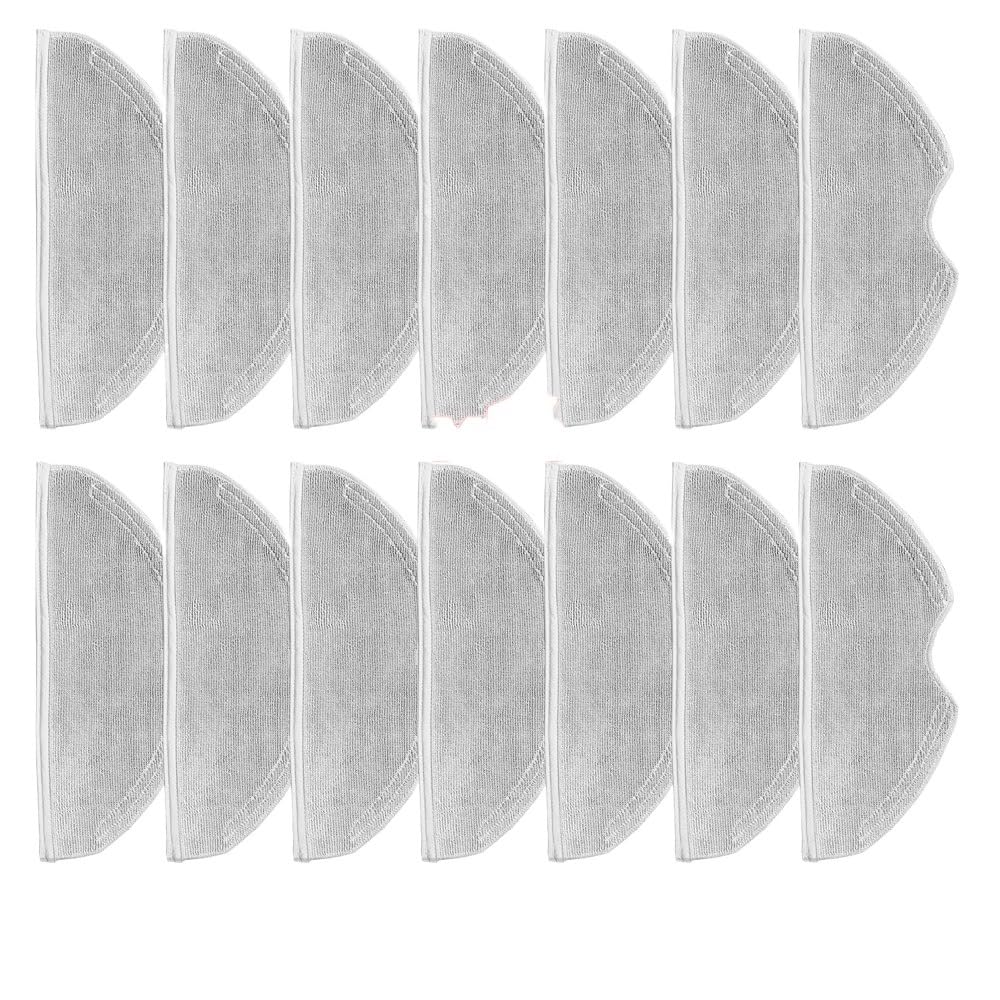 Vividcrate Robot Vacuum Cleaner Spare Parts Roller Mop Cloths Rag,Compatible For 360， S5 / S7 / S7 Pro(14pcs)