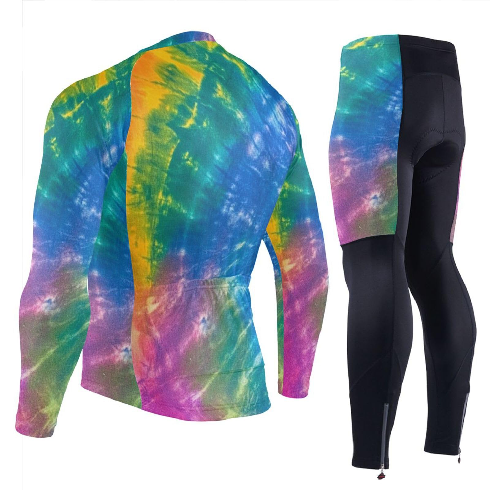 Kaltes Wetter Radtrikot mit Taschen Windbreaker Radshirts für Herren 3D gepolstert