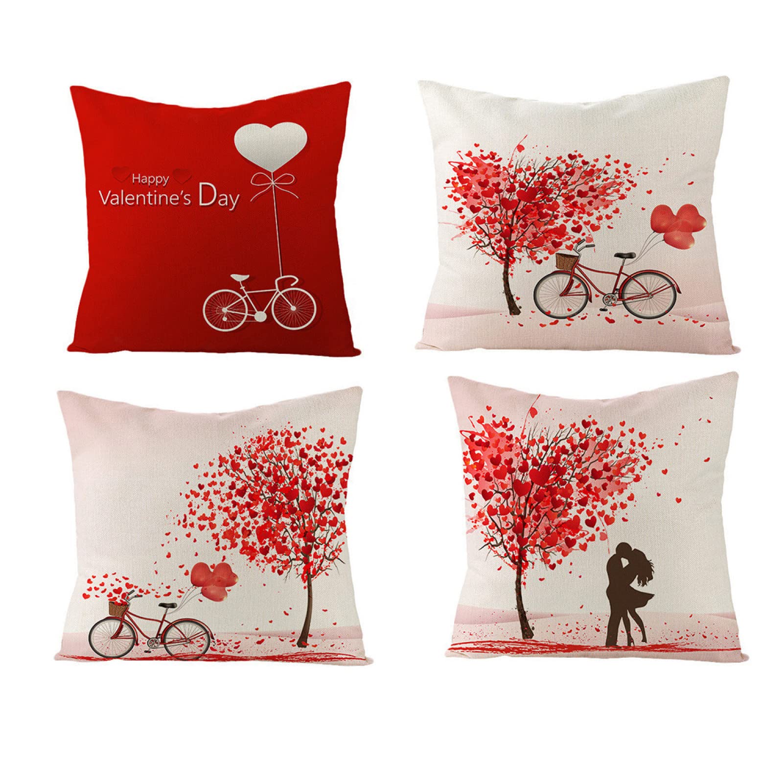 Housse de coussin 55x55cm lin de qualité supérieure taie d'oreiller lit