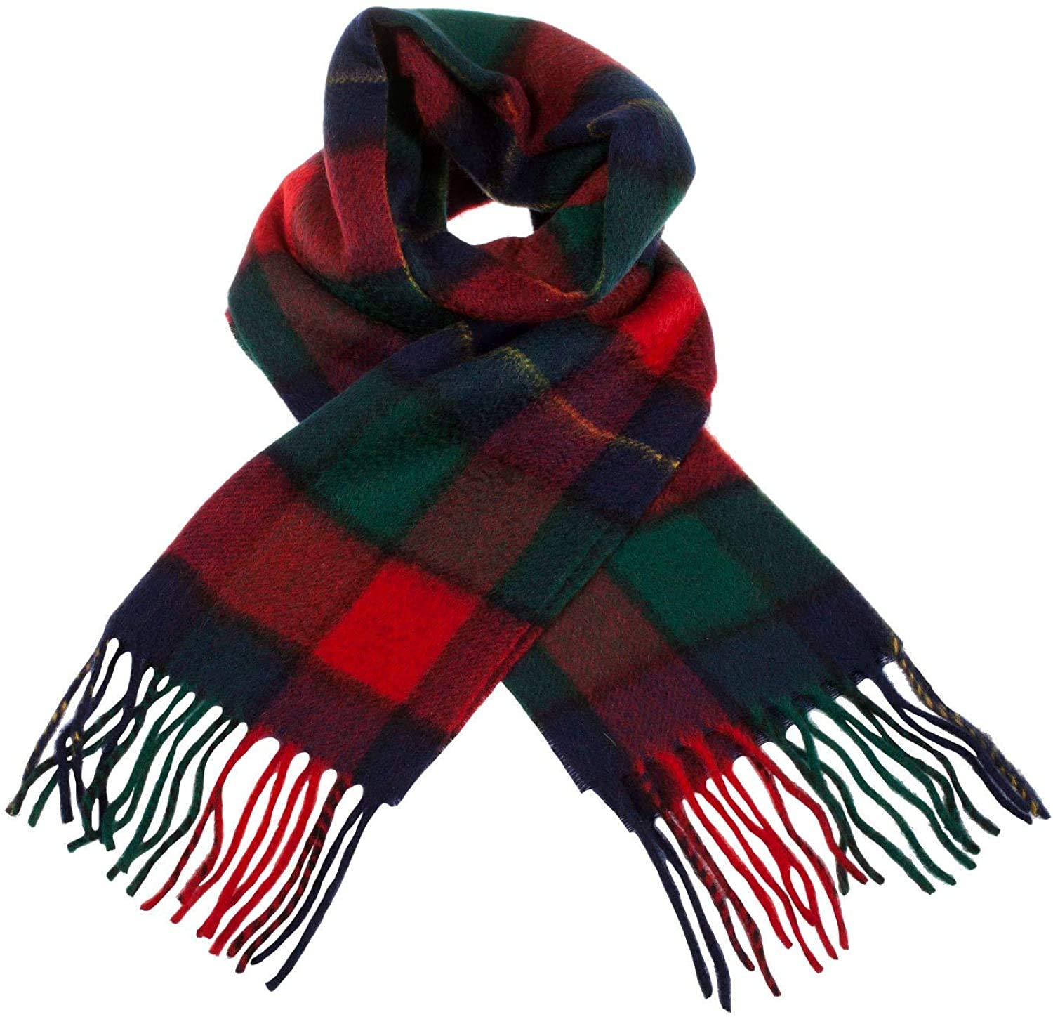 Ingles Buchan Multicolored Pure Lambswool Kilgour Tartan Clan Scarf - Made In Scotland